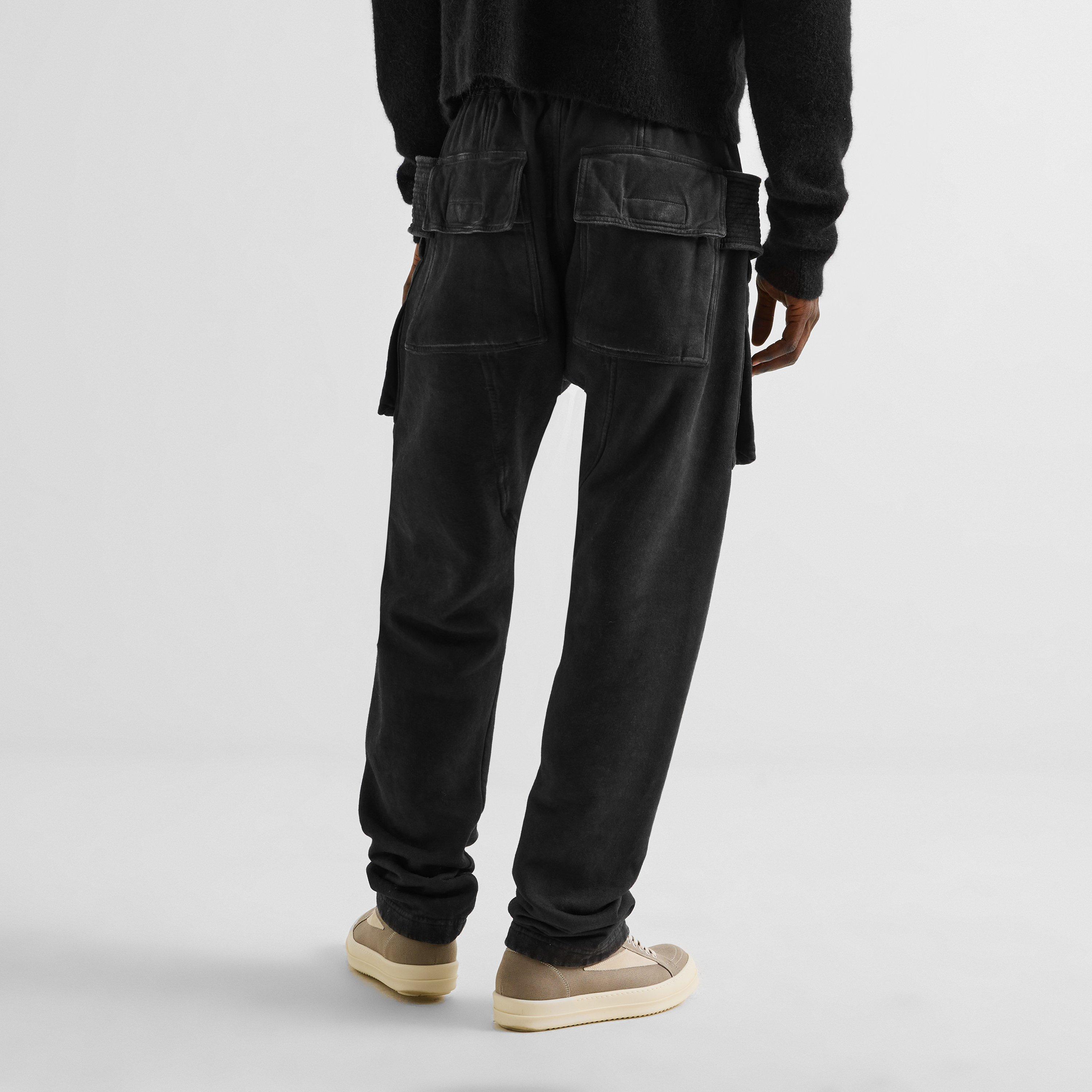 Faded Black - Rick Owens Drkshdw - Creatch Cargo Drawstring Pants - 4