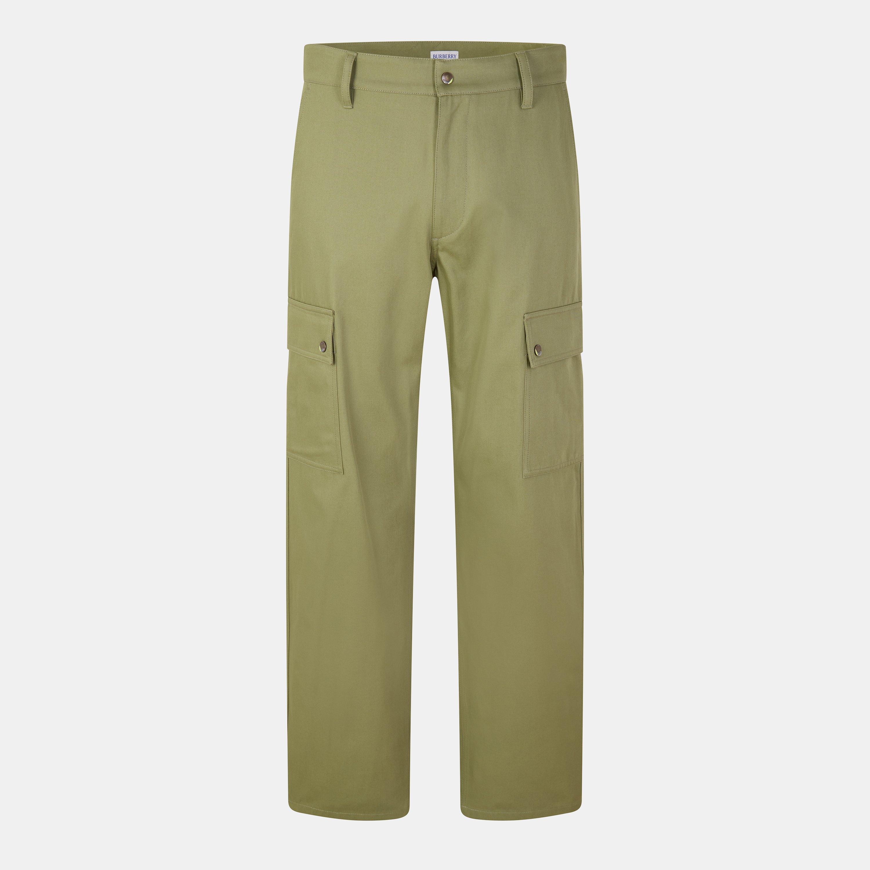 Burberry Men's Relaxed Cargo Trousers - Wreath - S