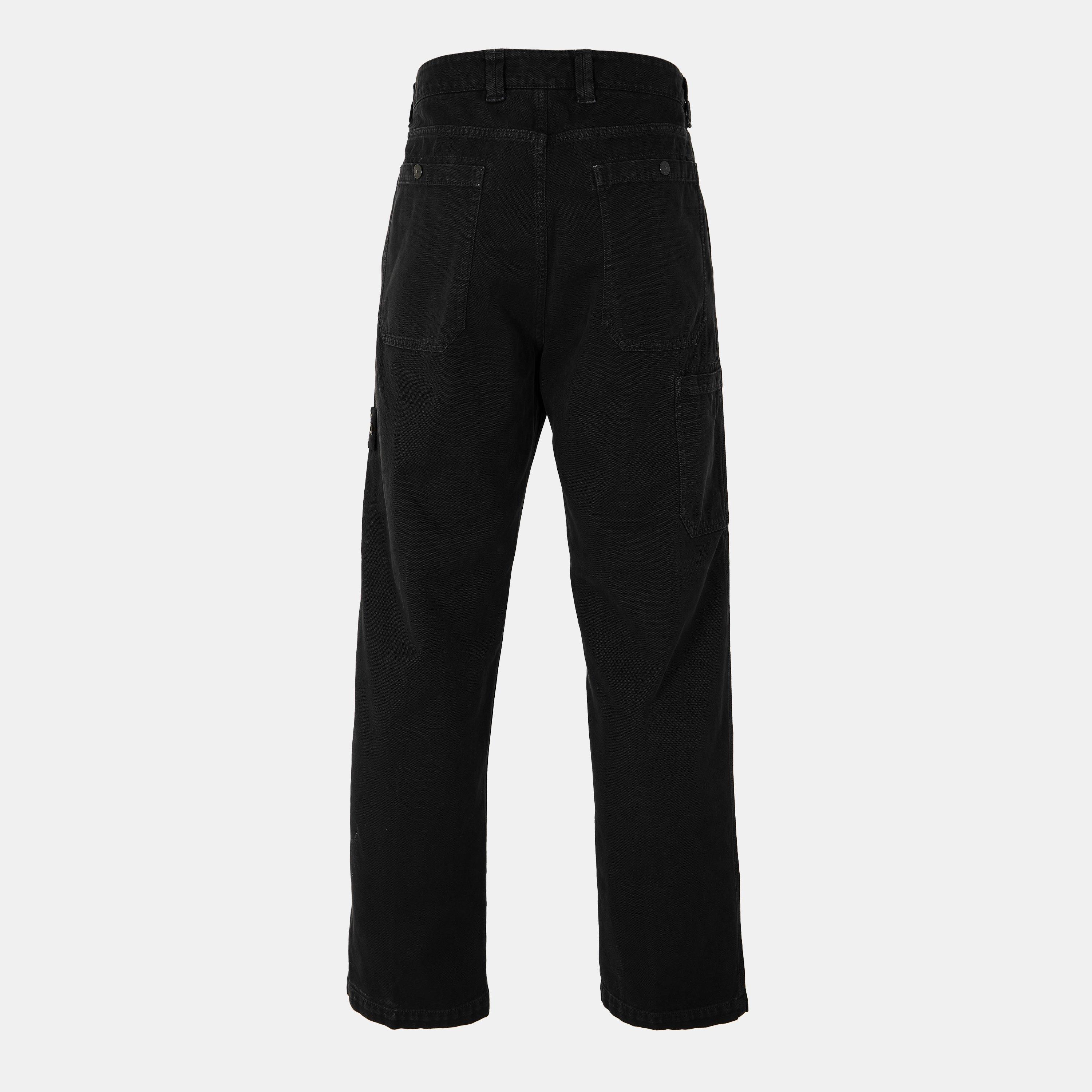 Nero V0129 - Stone Island - Men's Cotton Chinos - 2