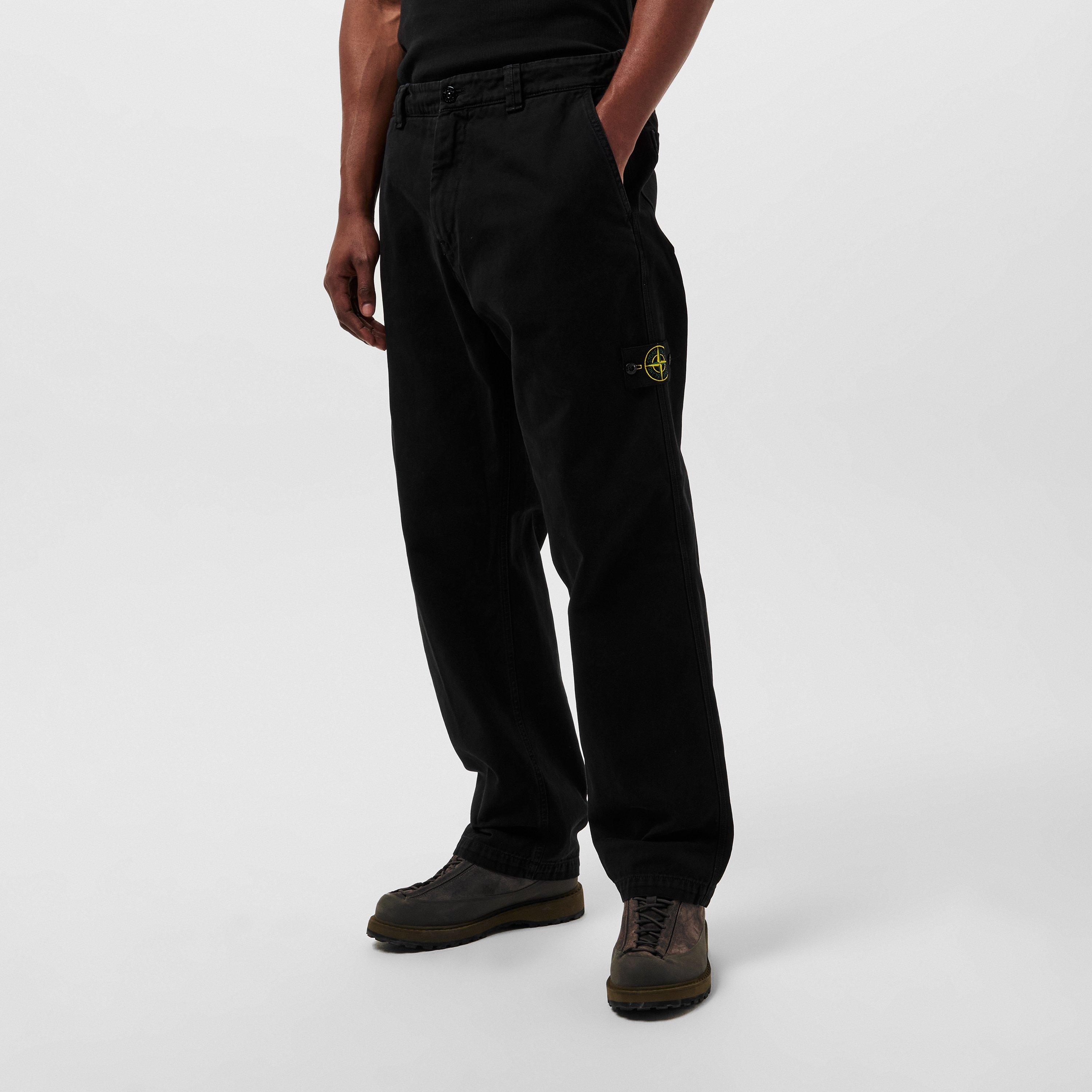 Nero V0129 - Stone Island - Men's Cotton Chinos - 3