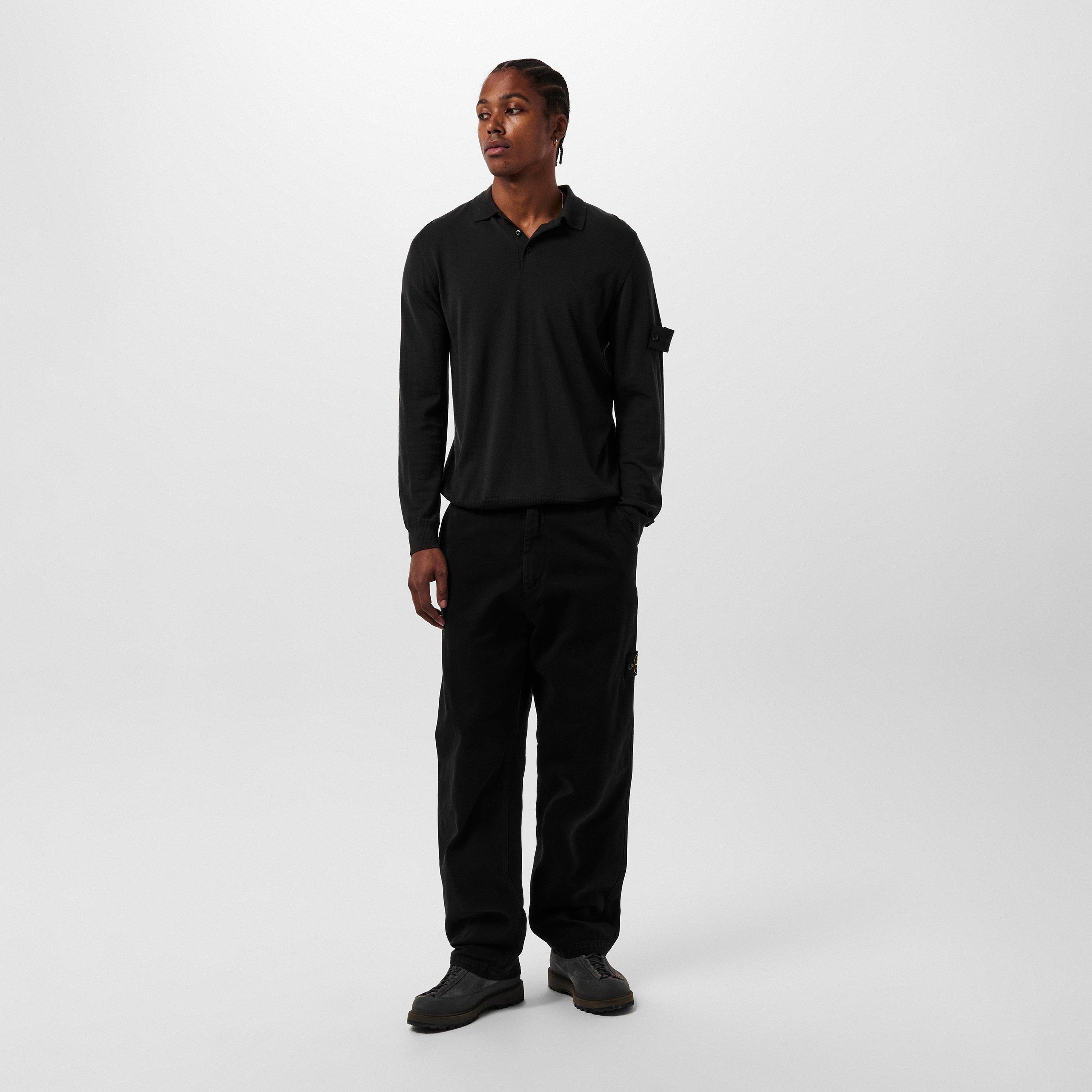 Nero V0129 - Stone Island - Men's Cotton Chinos - 6