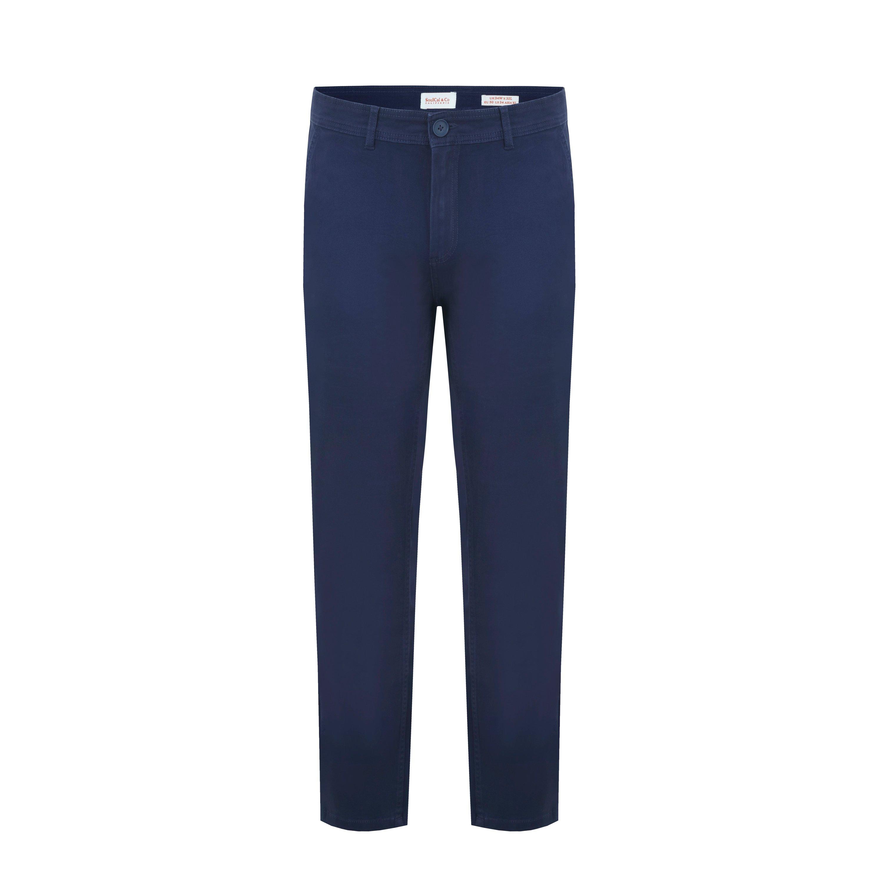 Soulcal Men's Chinos - Navy - 32W L