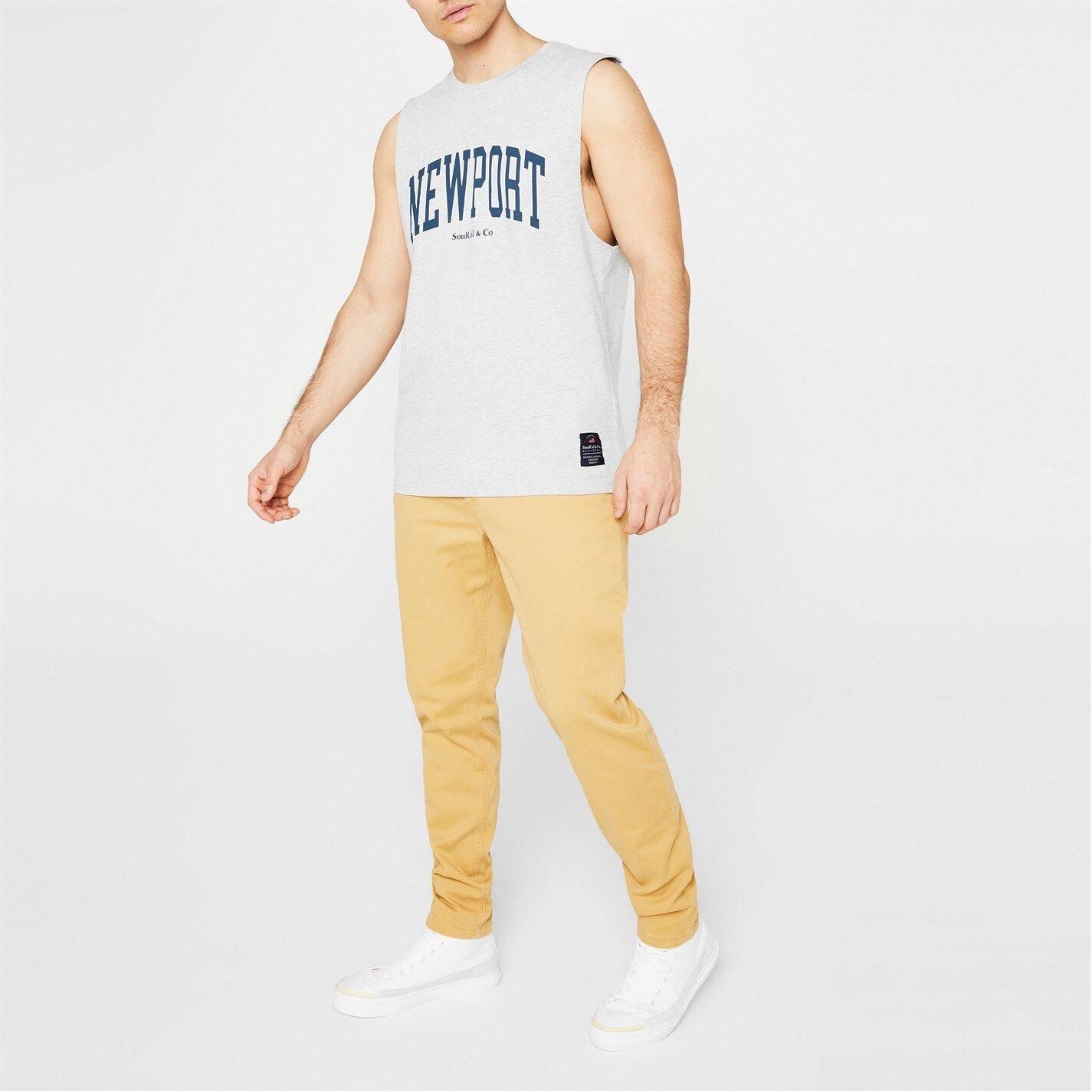 Soulcal Men's Chinos - Dark Sand - 36W R
