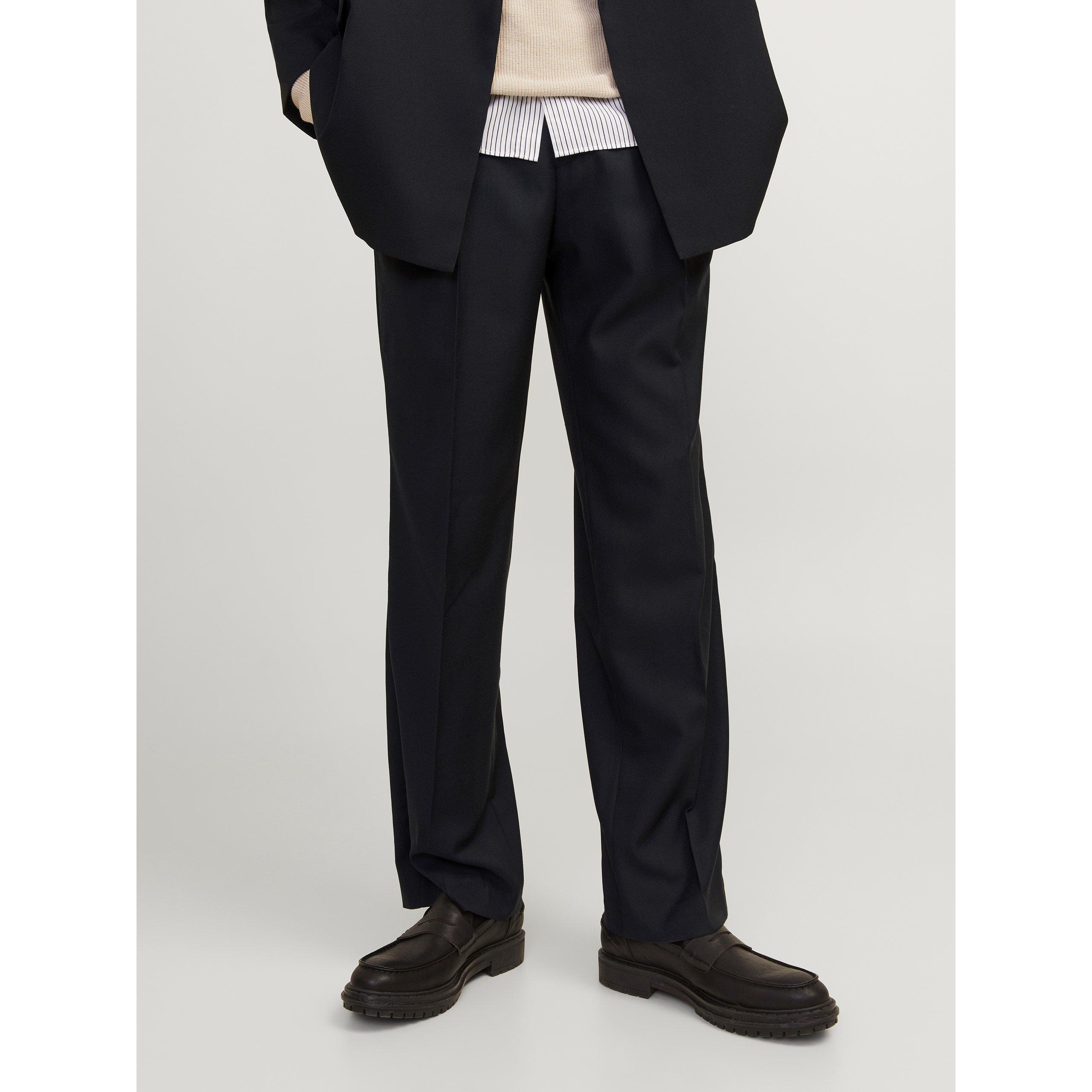 Black - Jack and Jones - Men's Wide Leg Chino Pants