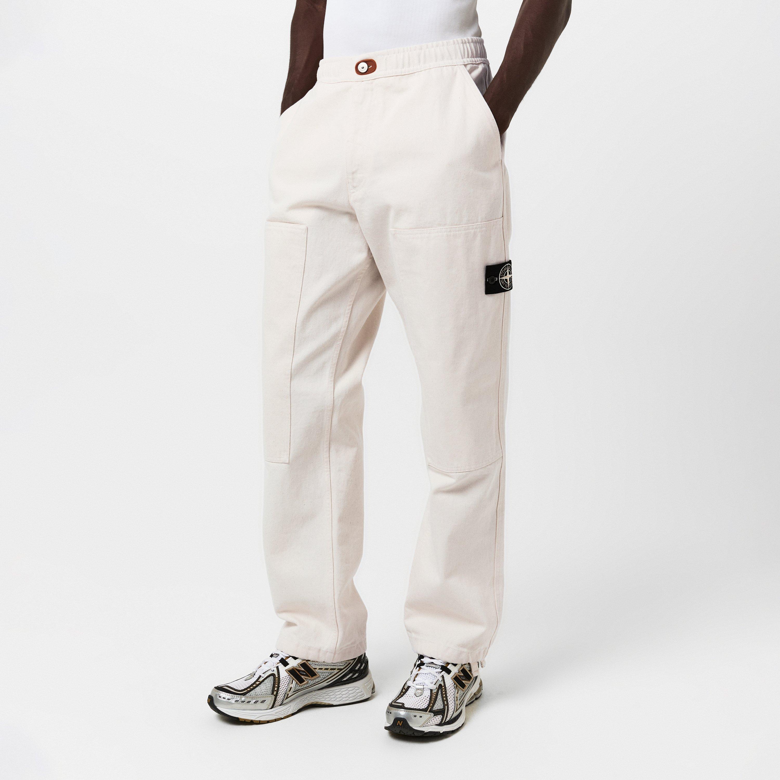 Avorio V0093 - Stone Island - Men's Chinos - 3