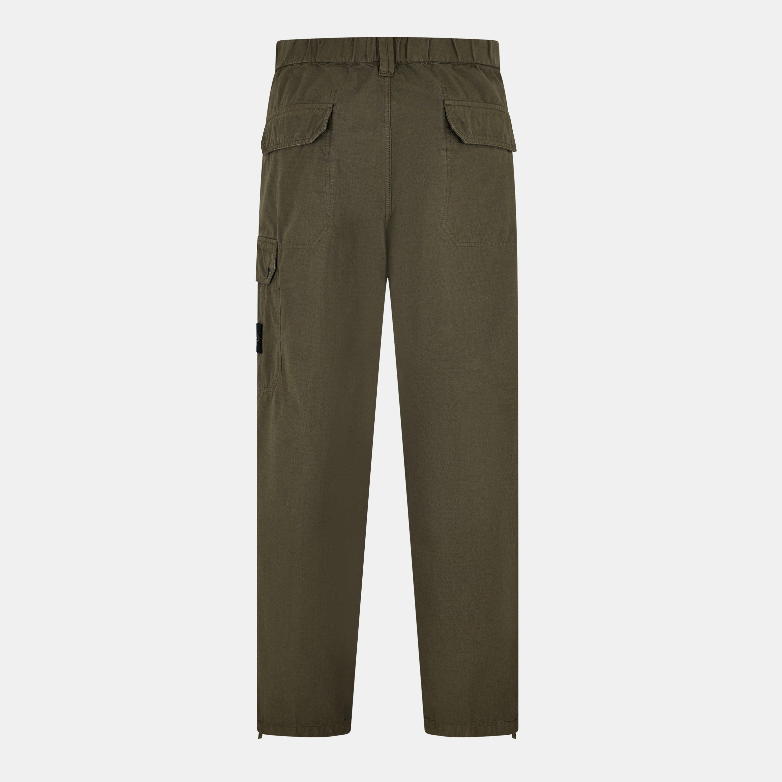 Verde Mil V0054 - Stone Island - Men's Ripstop Cargo Trousers - 2