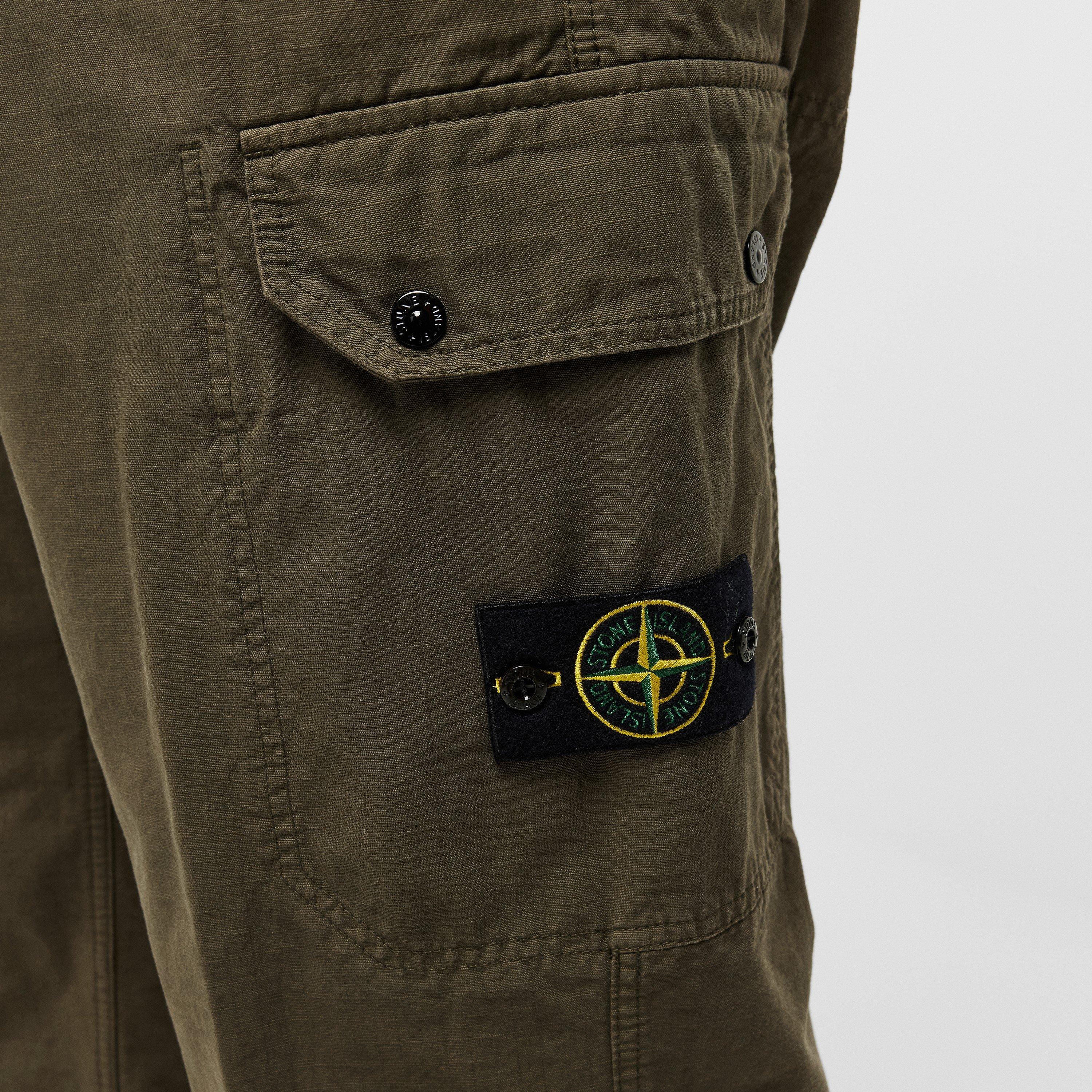 Verde Mil V0054 - Stone Island - Men's Ripstop Cargo Trousers - 5