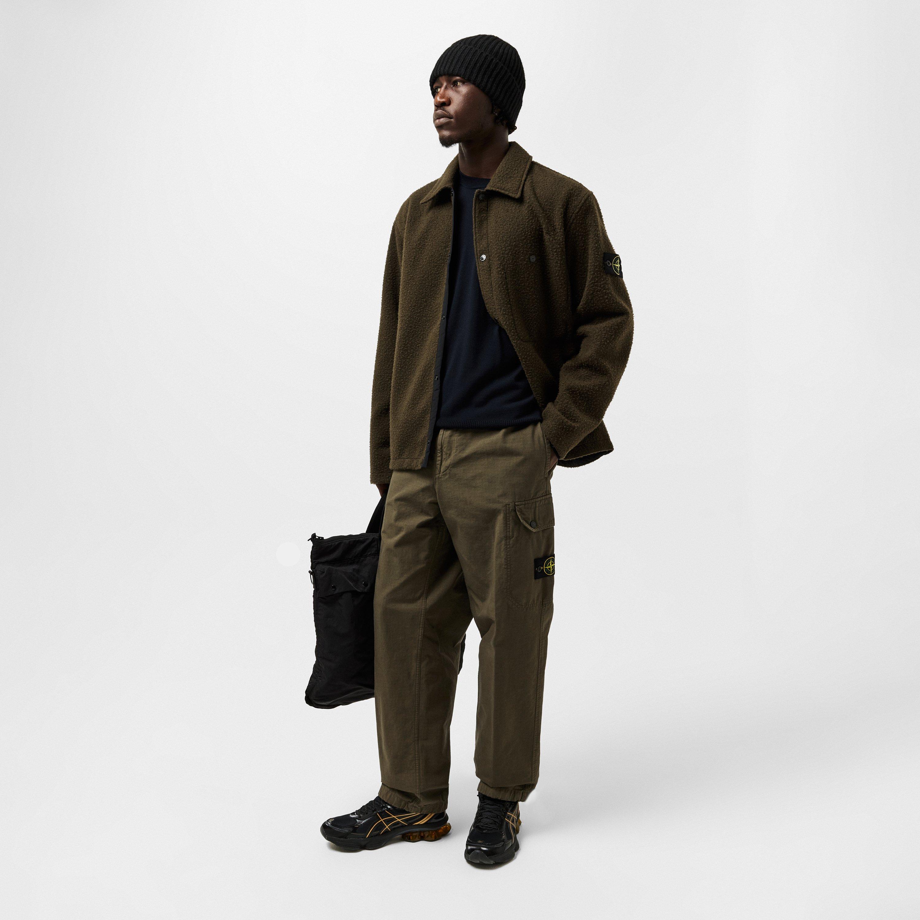 Verde Mil V0054 - Stone Island - Men's Ripstop Cargo Trousers - 6