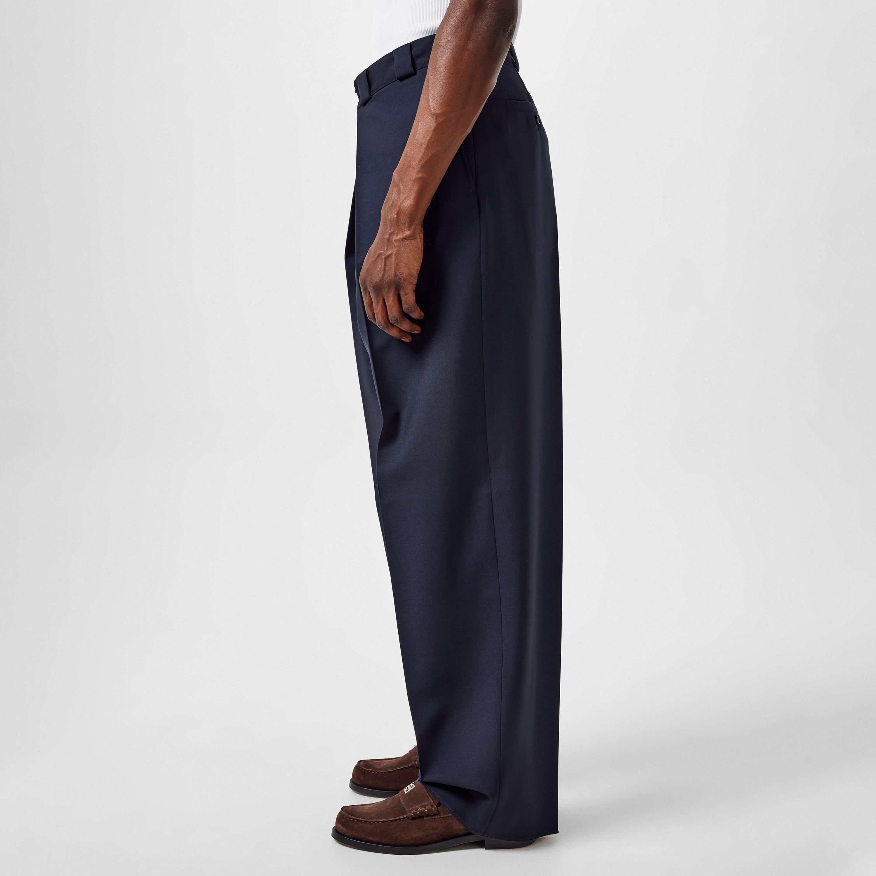 Night Blue - GIVENCHY - Men's Pleated Chinos - 2
