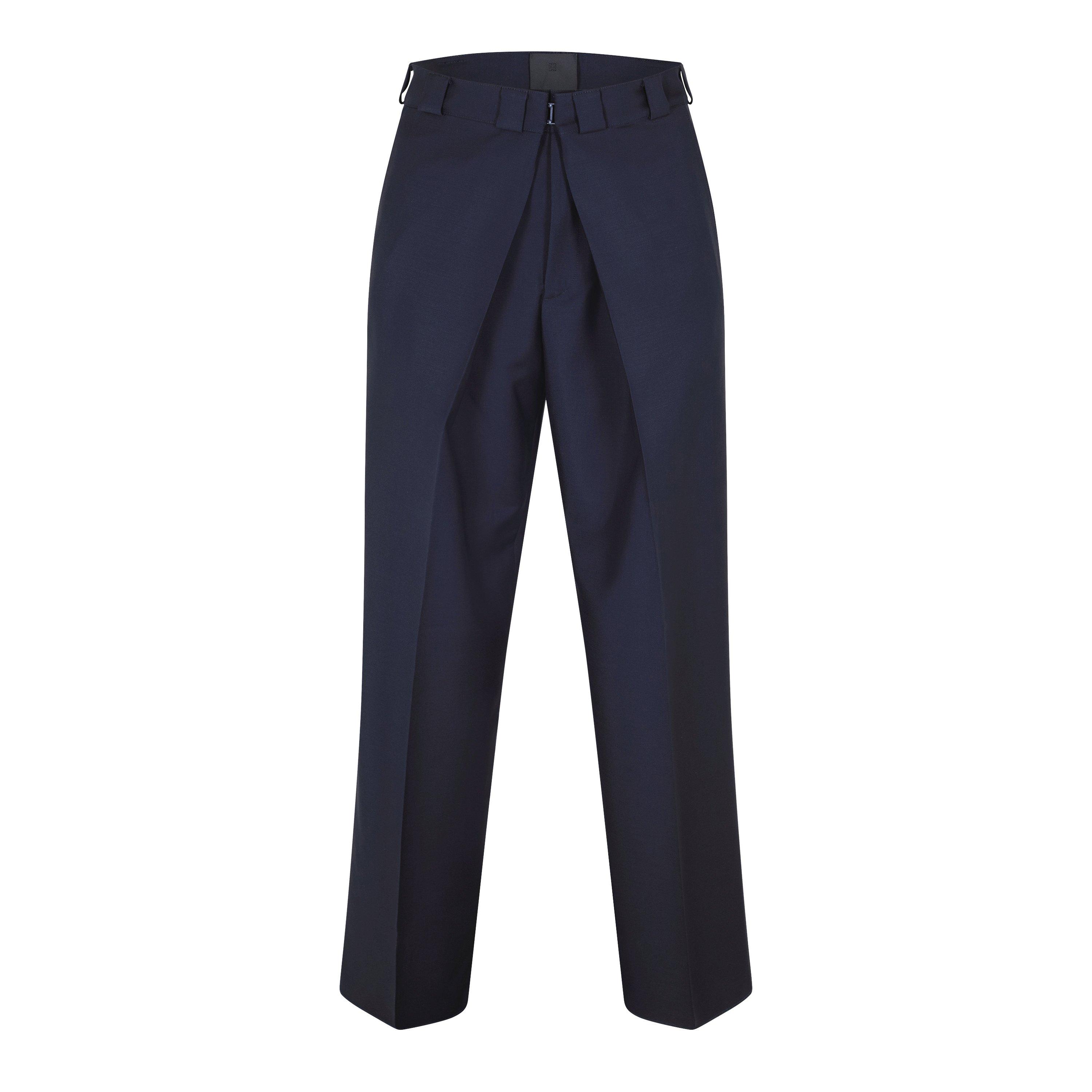 Night Blue - GIVENCHY - Men's Pleated Chinos - 5