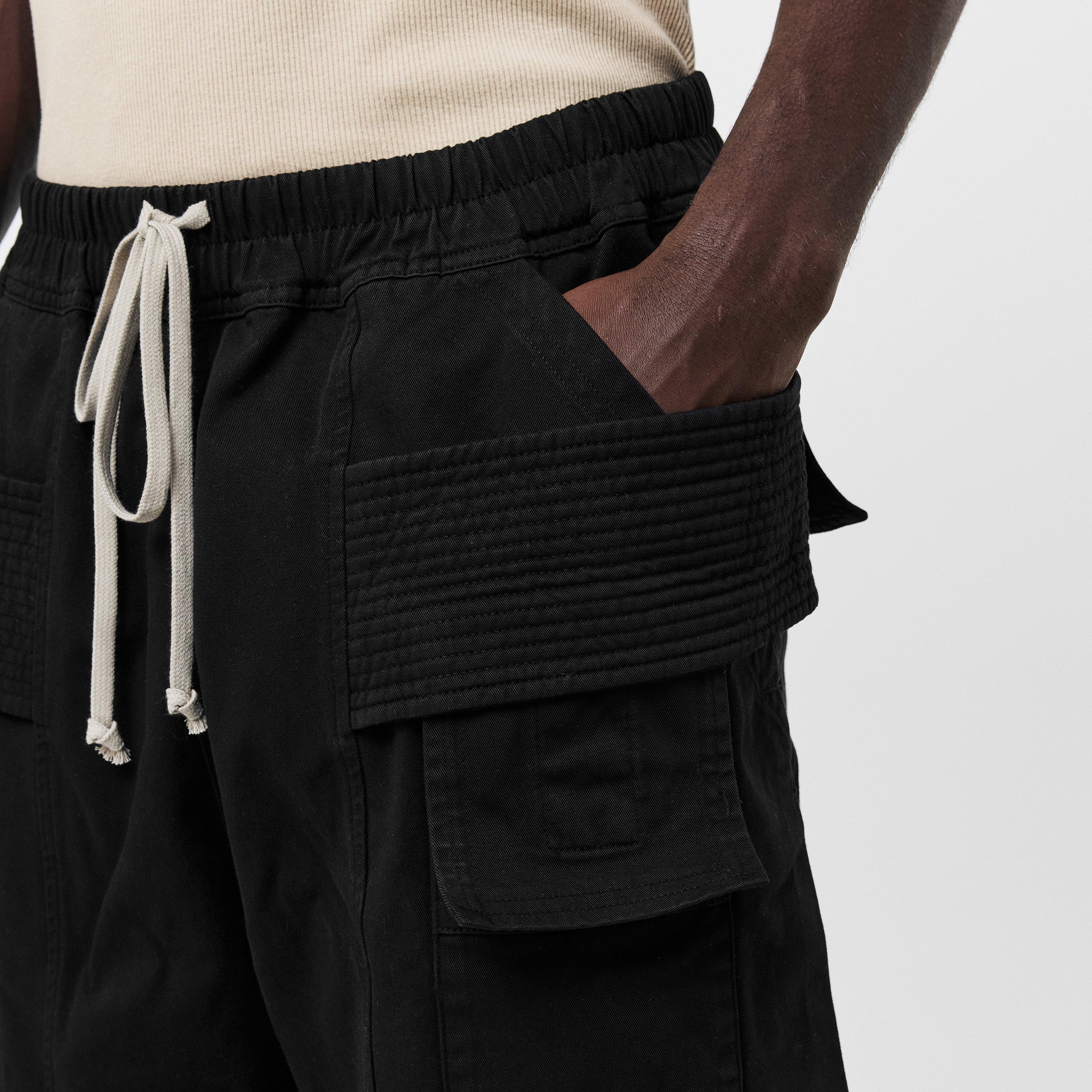 Black 09 - Rick Owens Drkshdw - Men's Cargo Trousers - 5
