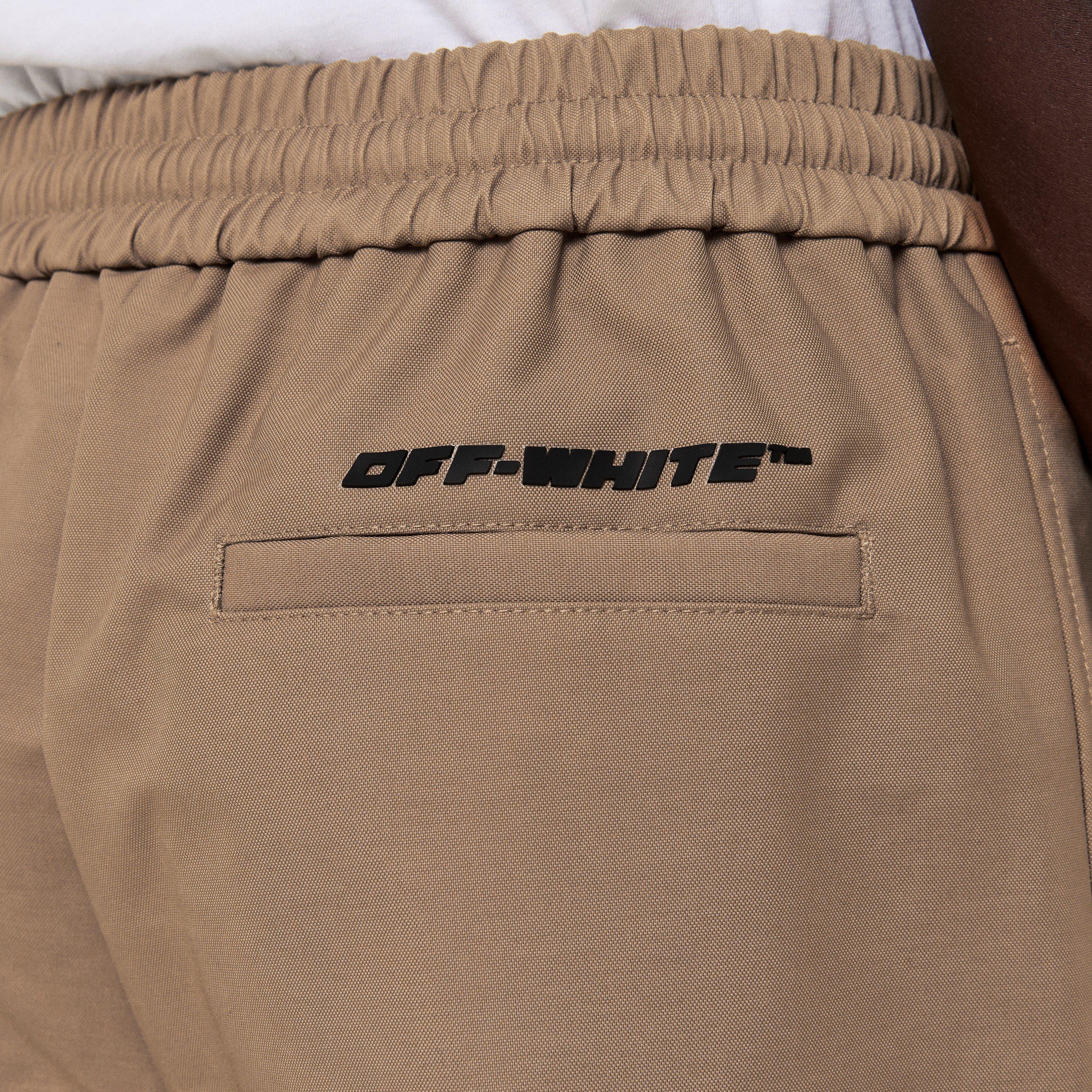 Camel - Off White - Men's  Utility Cargo Trousers - 5