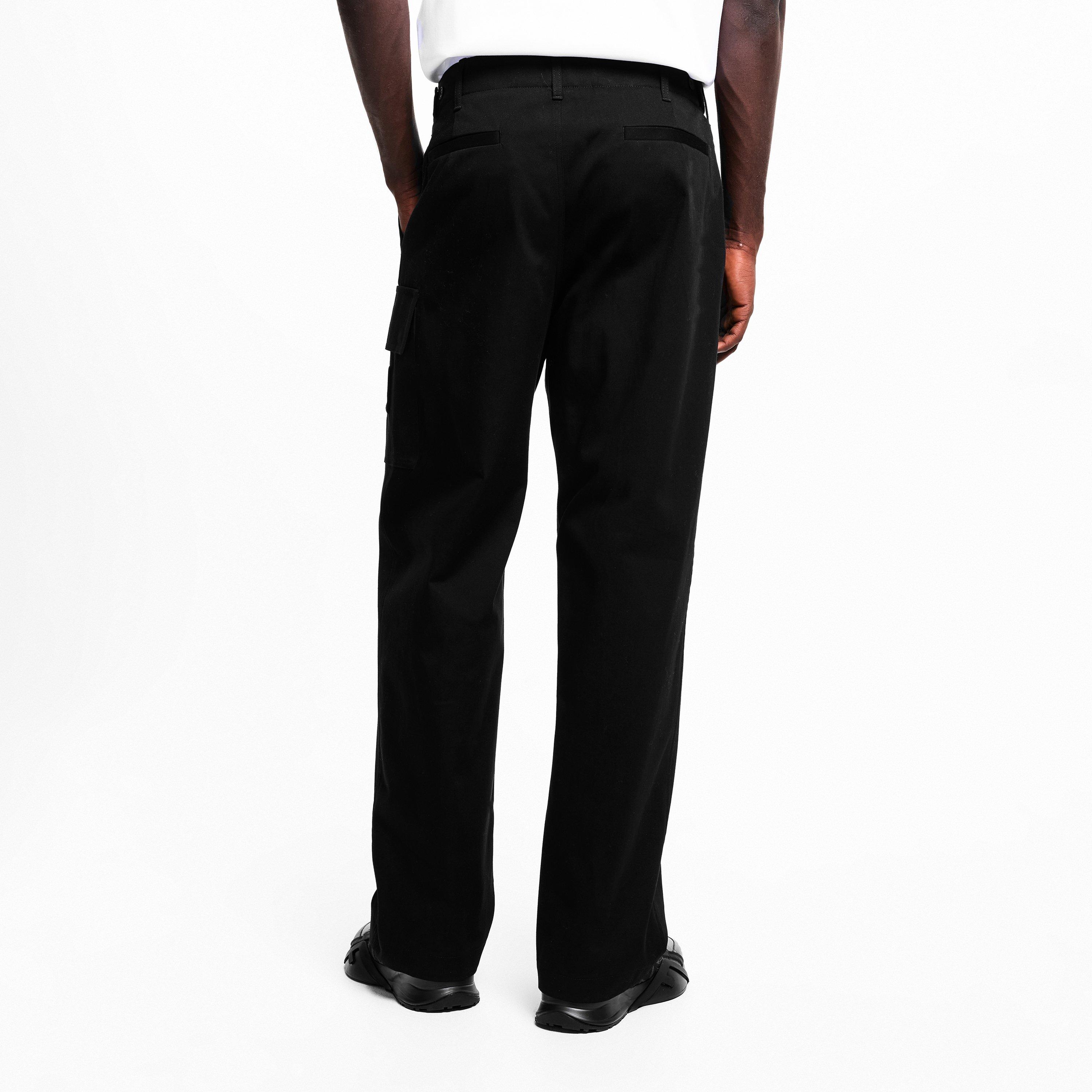 Black - Fendi - Men's Cargo Trousers - 4