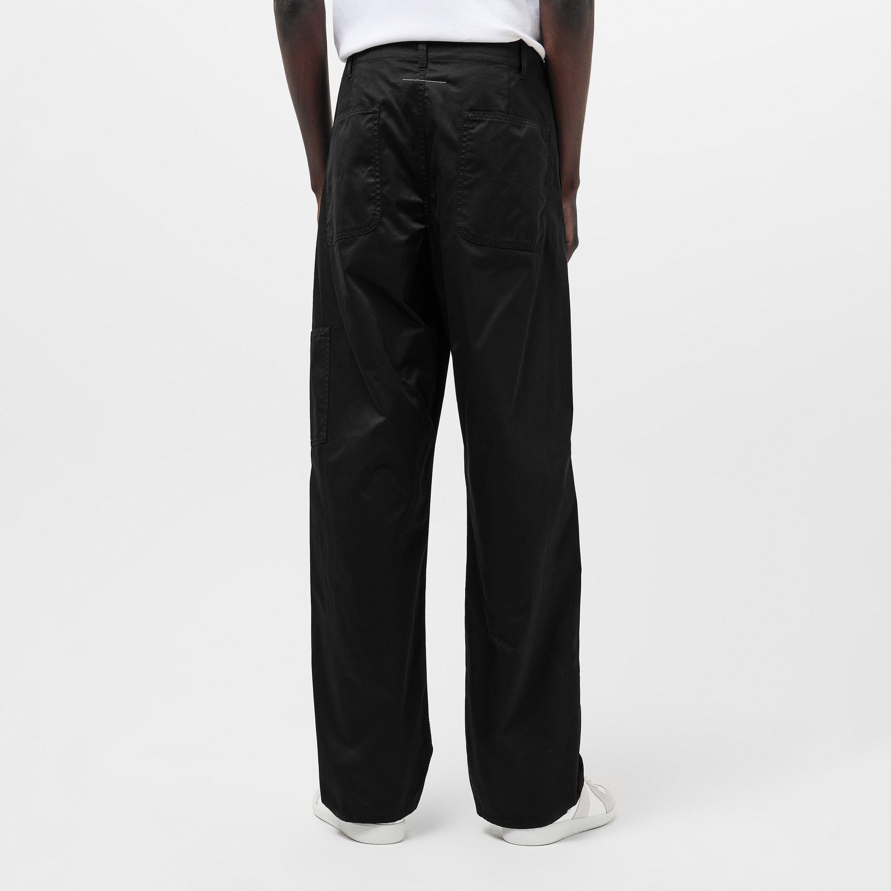 Black - MM6 Maison Margiela - Men's Carpenter Cargo Trousers - 4