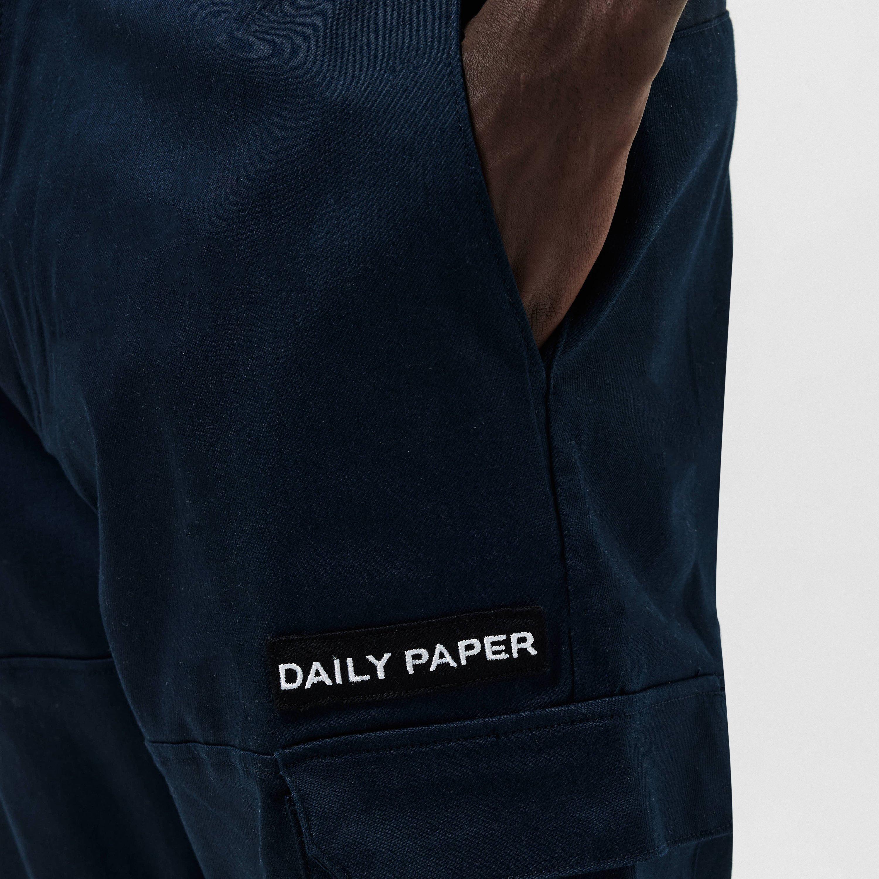 Navy - Daily Paper - Men's Relaxed Fit Cargo Trousers - 5