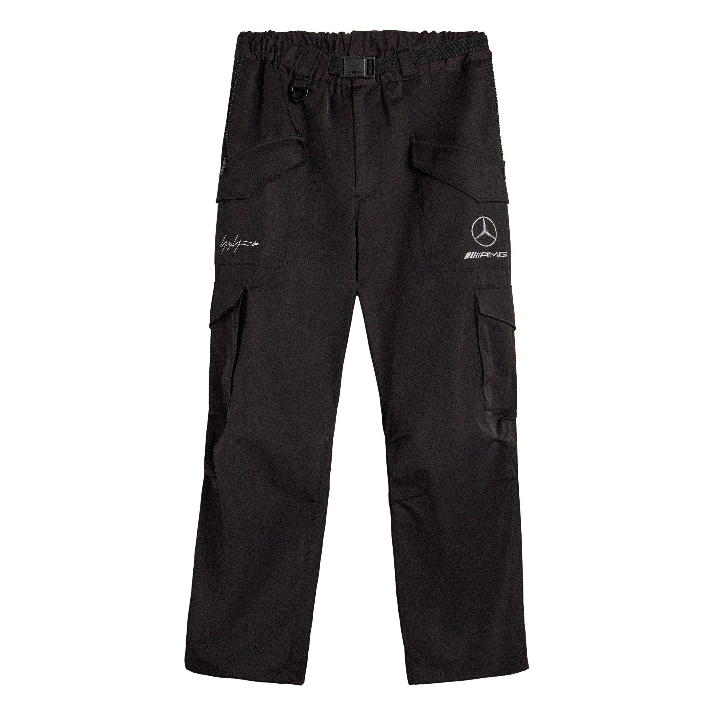 Black - Y3 - Mens Mercedes Cargo Trousers - 1