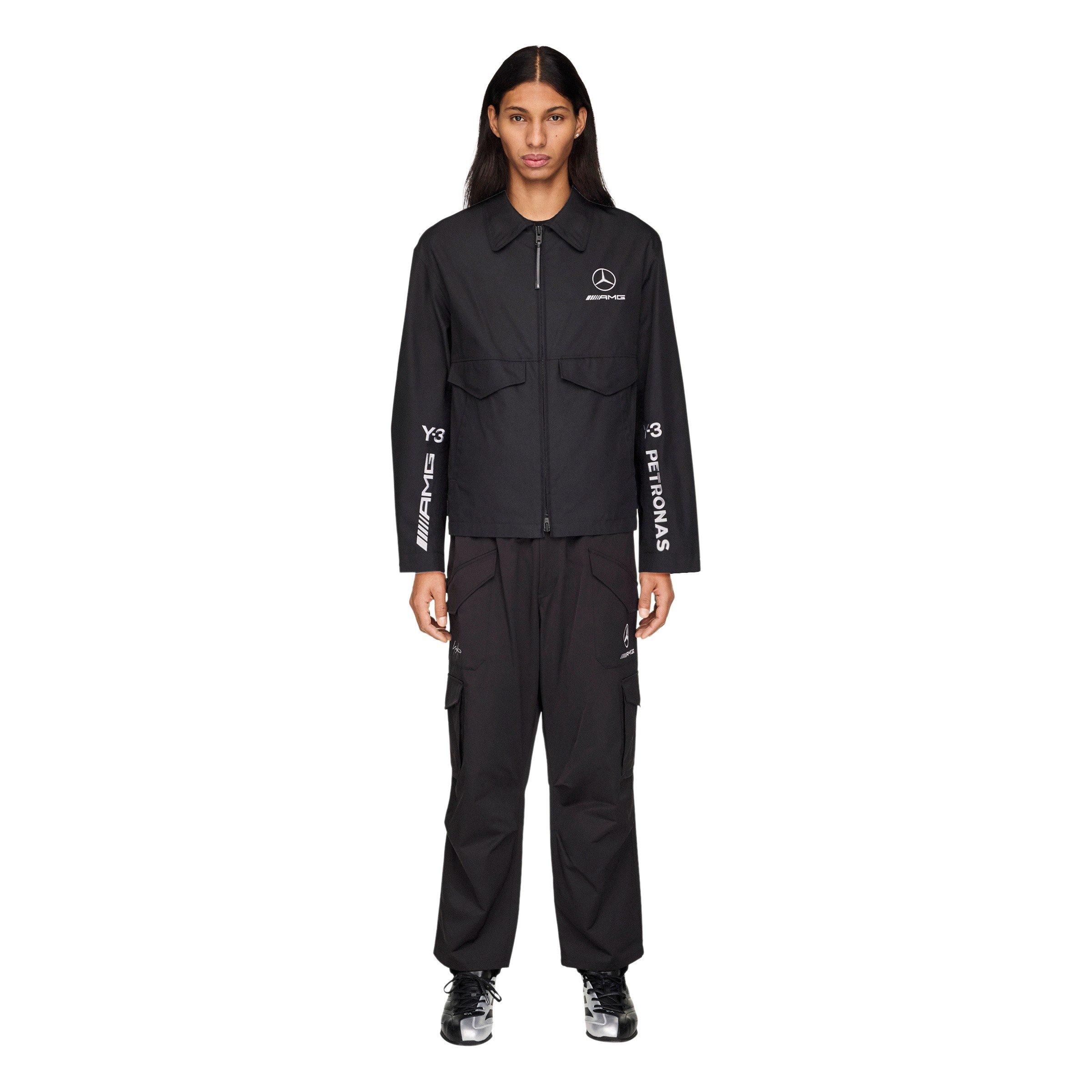 Black - Y3 - Mens Mercedes Cargo Trousers - 4