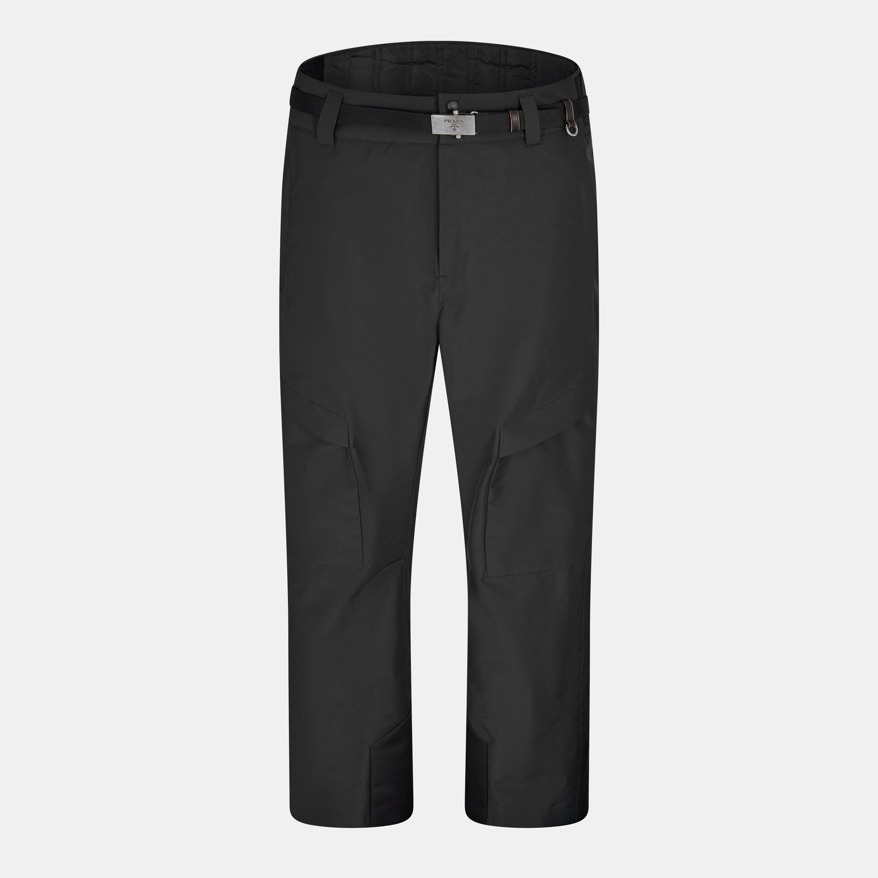 Prada Men's Tech Cargo Trousers - Black - L