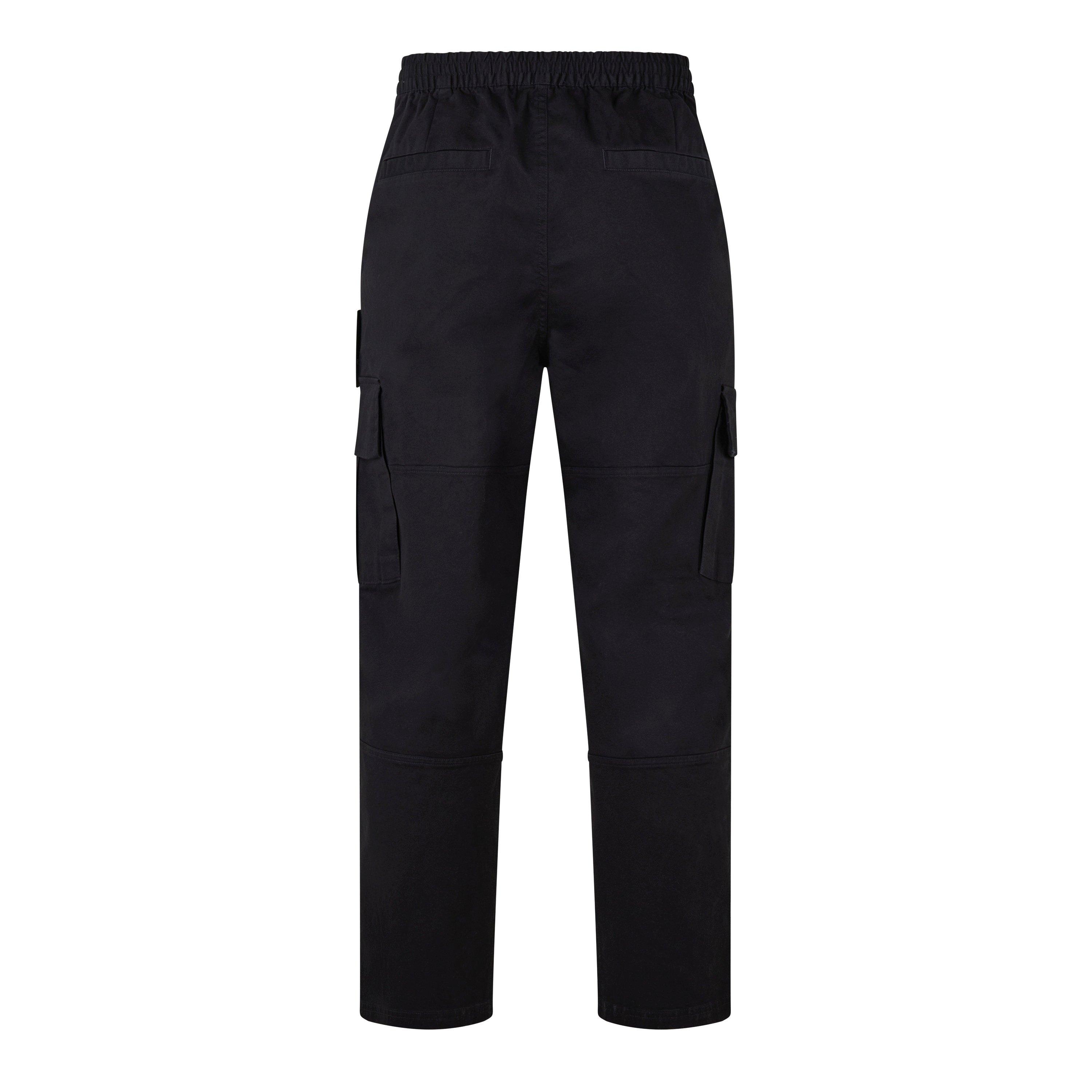 Black - Represent - Men's Rep Standard Cargo Trousers, Four Pockets - 2