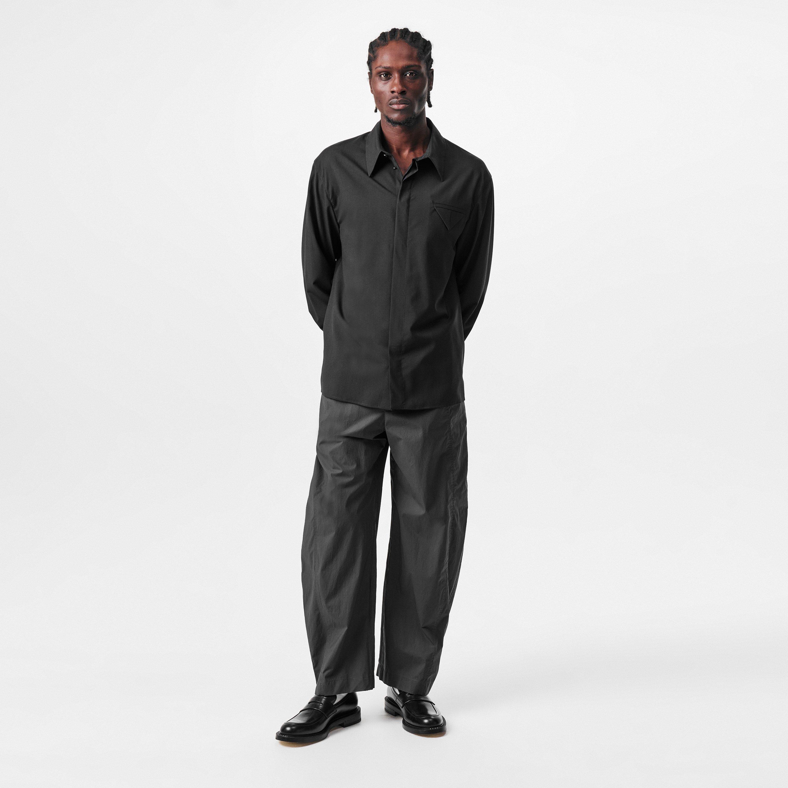 Vulcano - Bottega Veneta - Resinated Cotton Trousers - 6