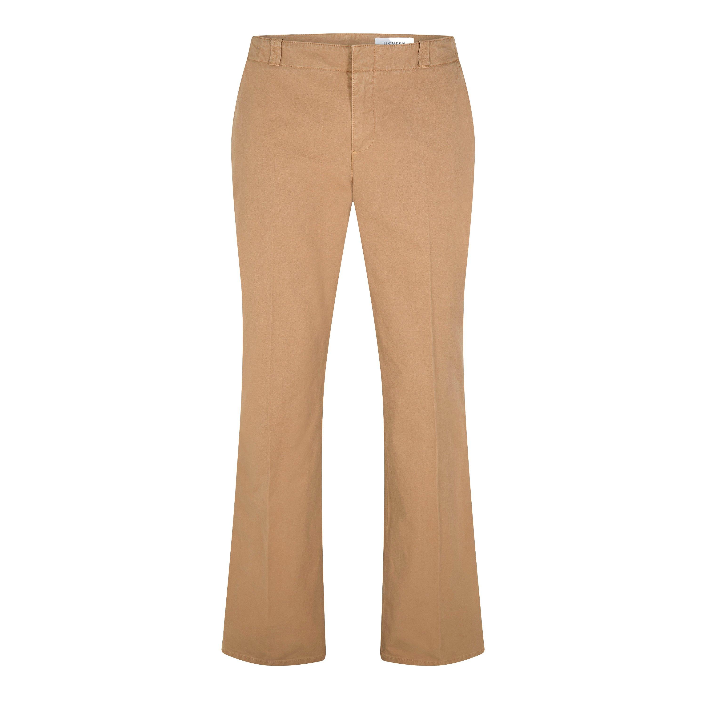 Sand - Alexander McQueen - Men's Alex Bumster Low-Rise Tailored Fit Chinos - 1