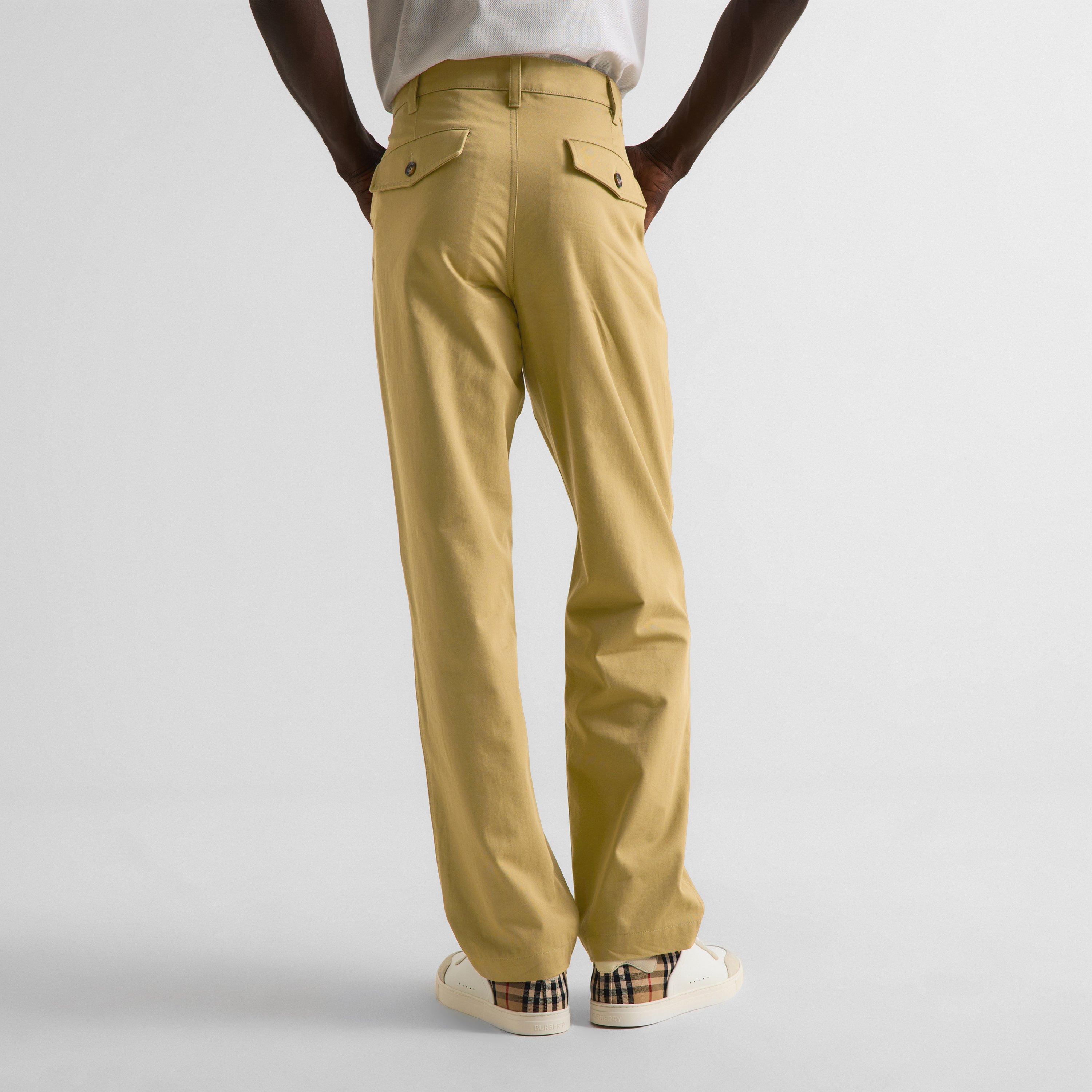 Beige - Burberry - Men's Chinos - 4