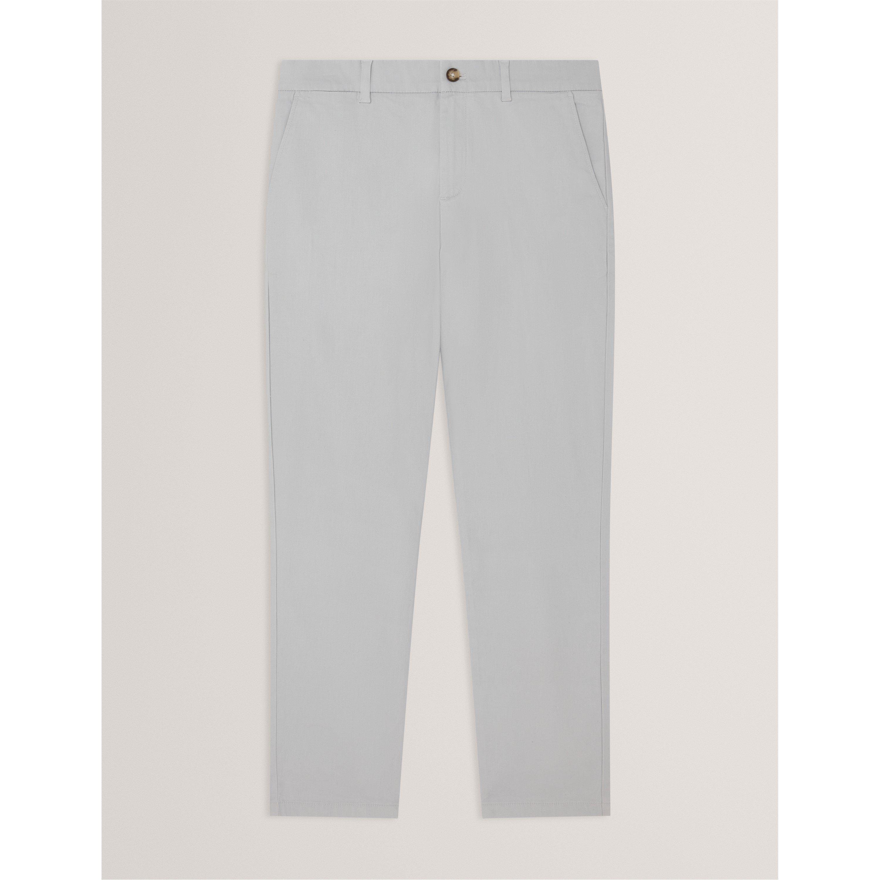 Ted Baker Men's Slim Fit Chinos - Light Grey - Size M (3)