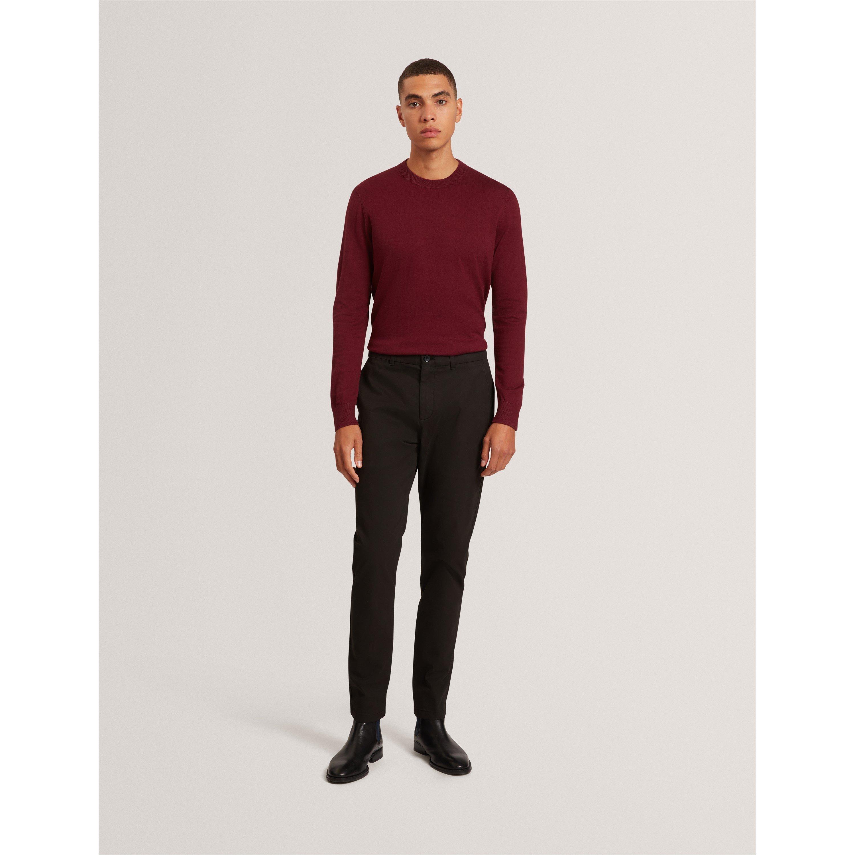 Black - Ted Baker - Men's Slim Fit Chinos - 6