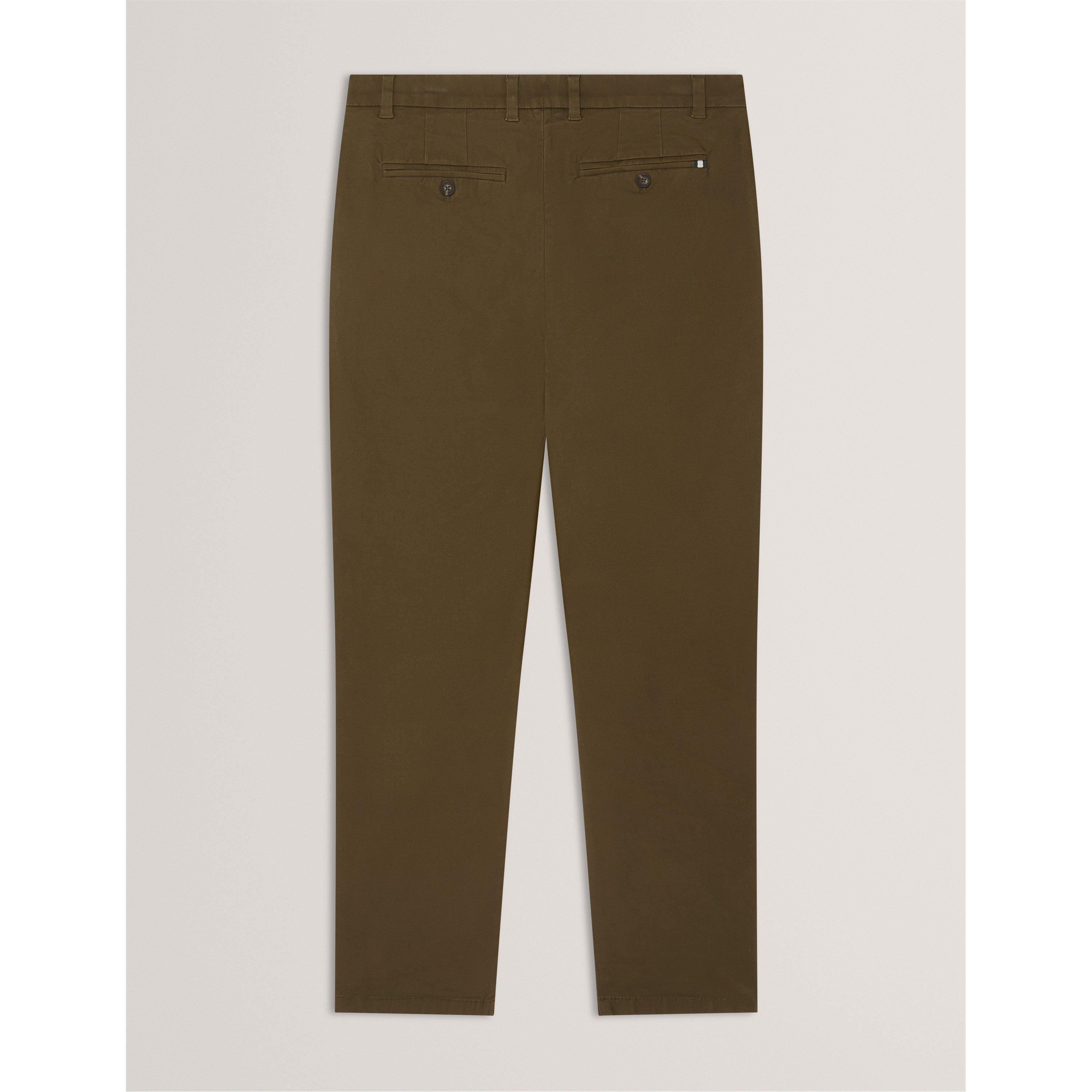 Khaki - Ted Baker - Men's Slim Fit Chinos - 2