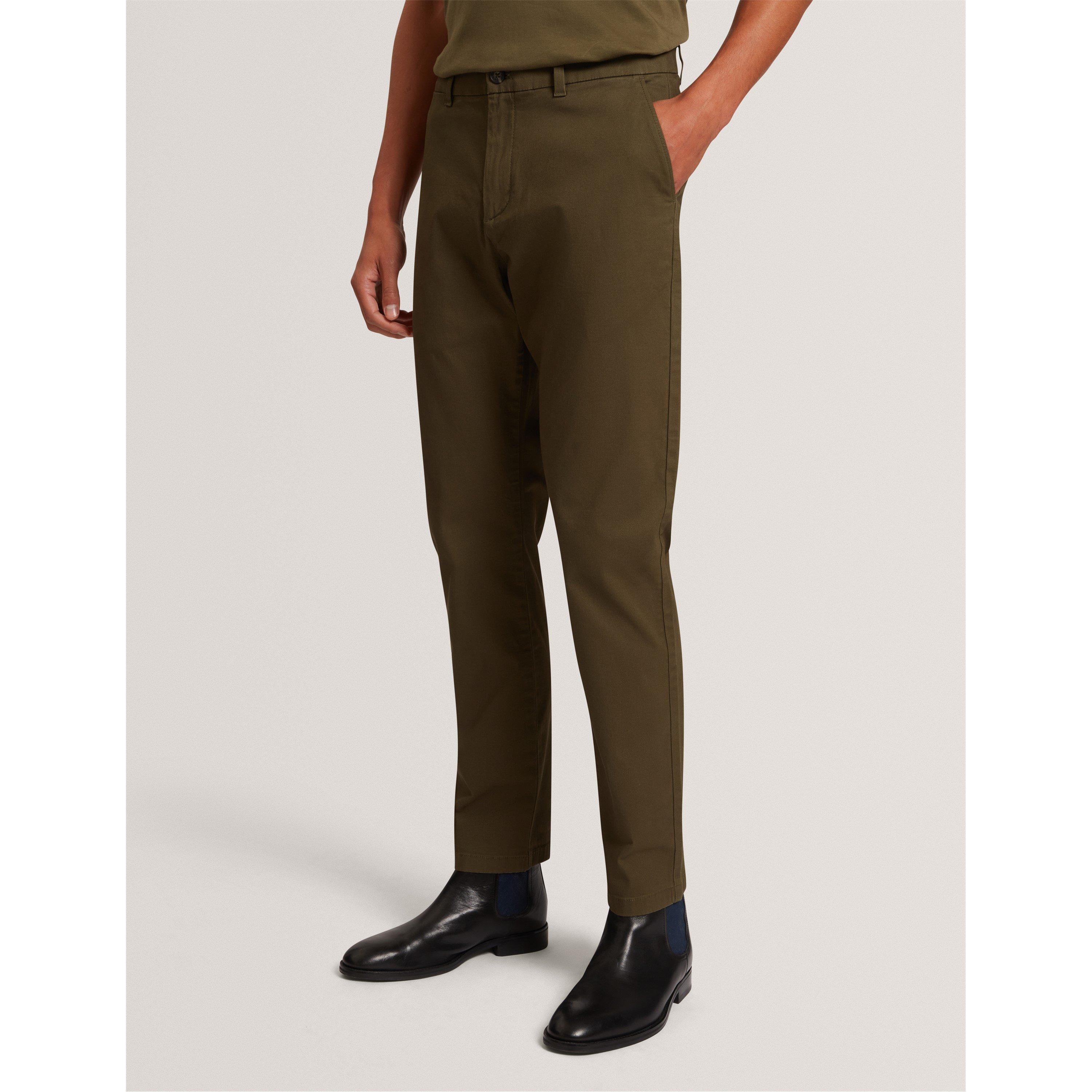 Khaki - Ted Baker - Men's Slim Fit Chinos - 3