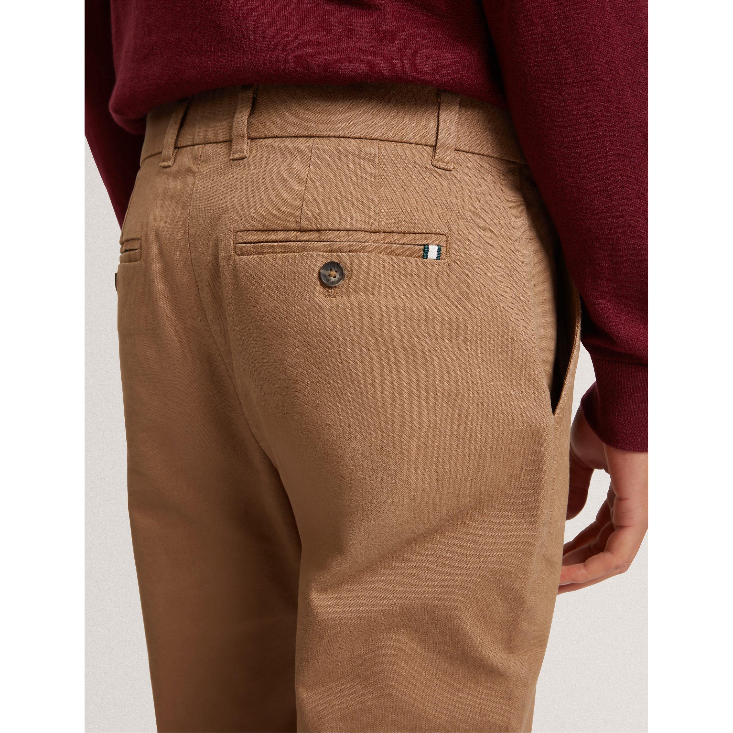 Tan - Ted Baker - Men's Slim Fit Chinos - 5