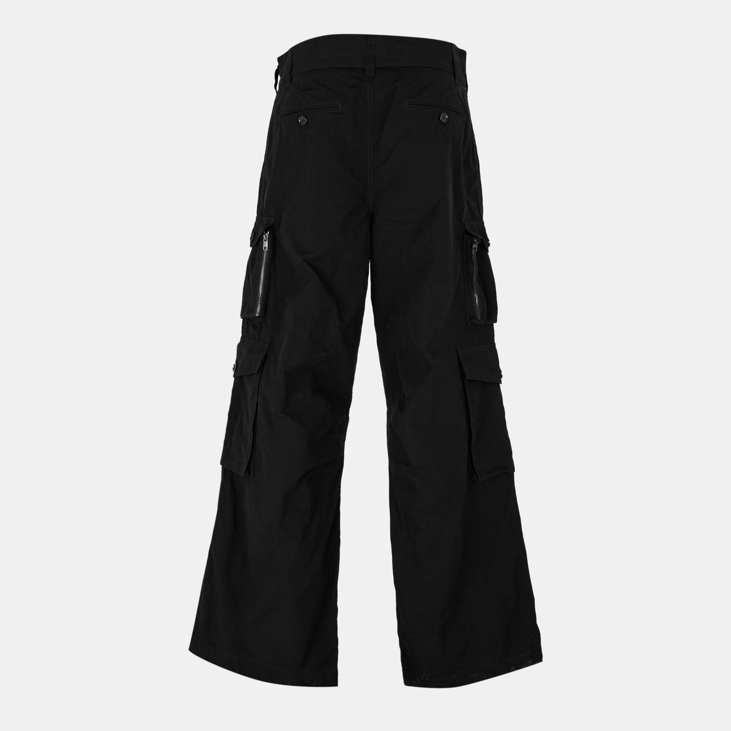 Nero - Dolce and Gabbana - Men's Cargo Trousers - 2