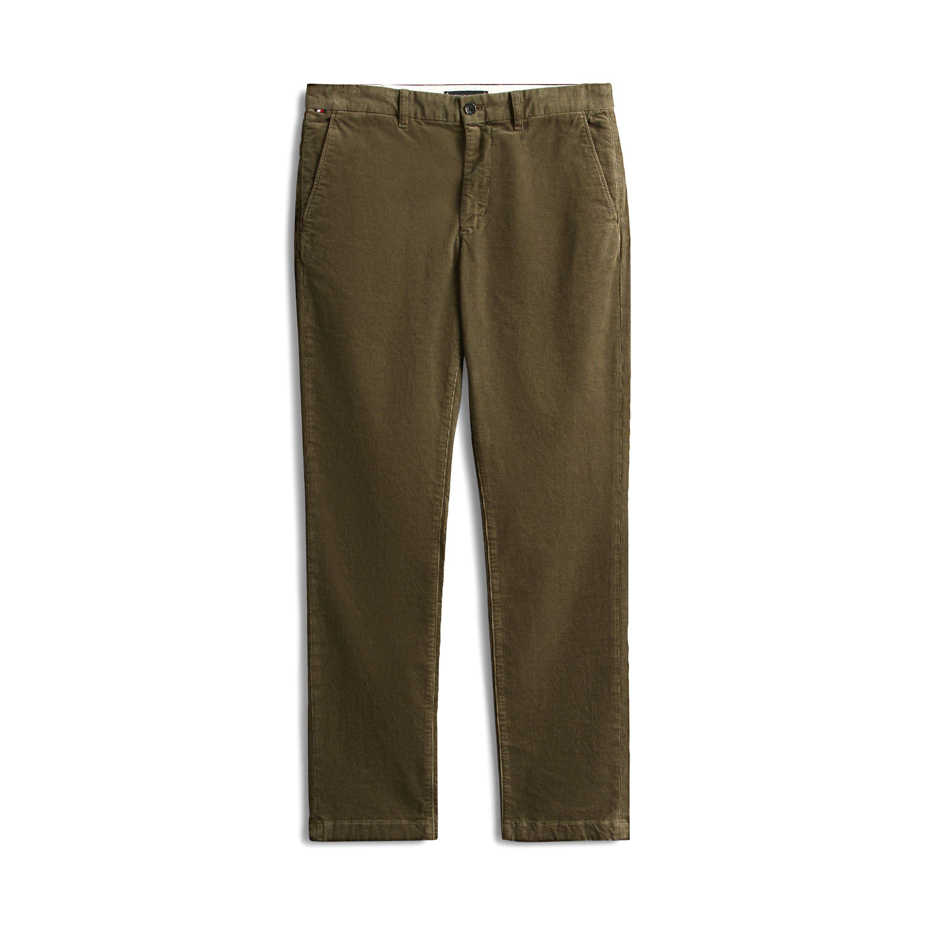 Tommy Hilfiger Men's Denton Cord Chinos - Bat Green PLI - Size 34W R