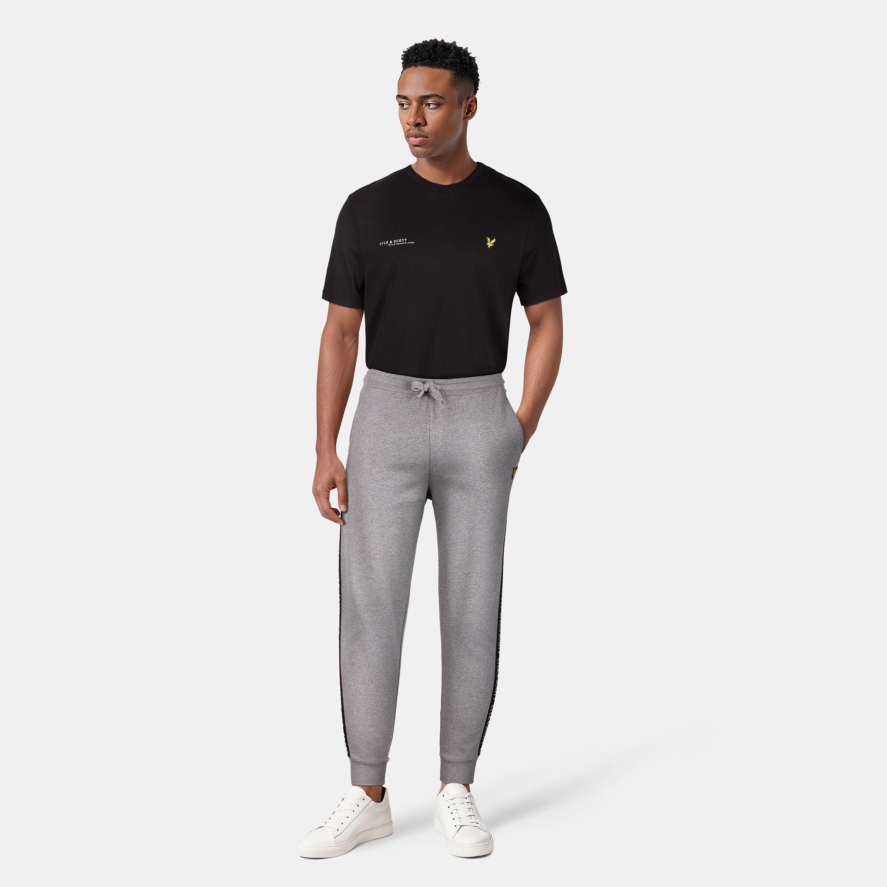 Grey T28 - Lyle and Scott - Eagle Tape Joggers - 6