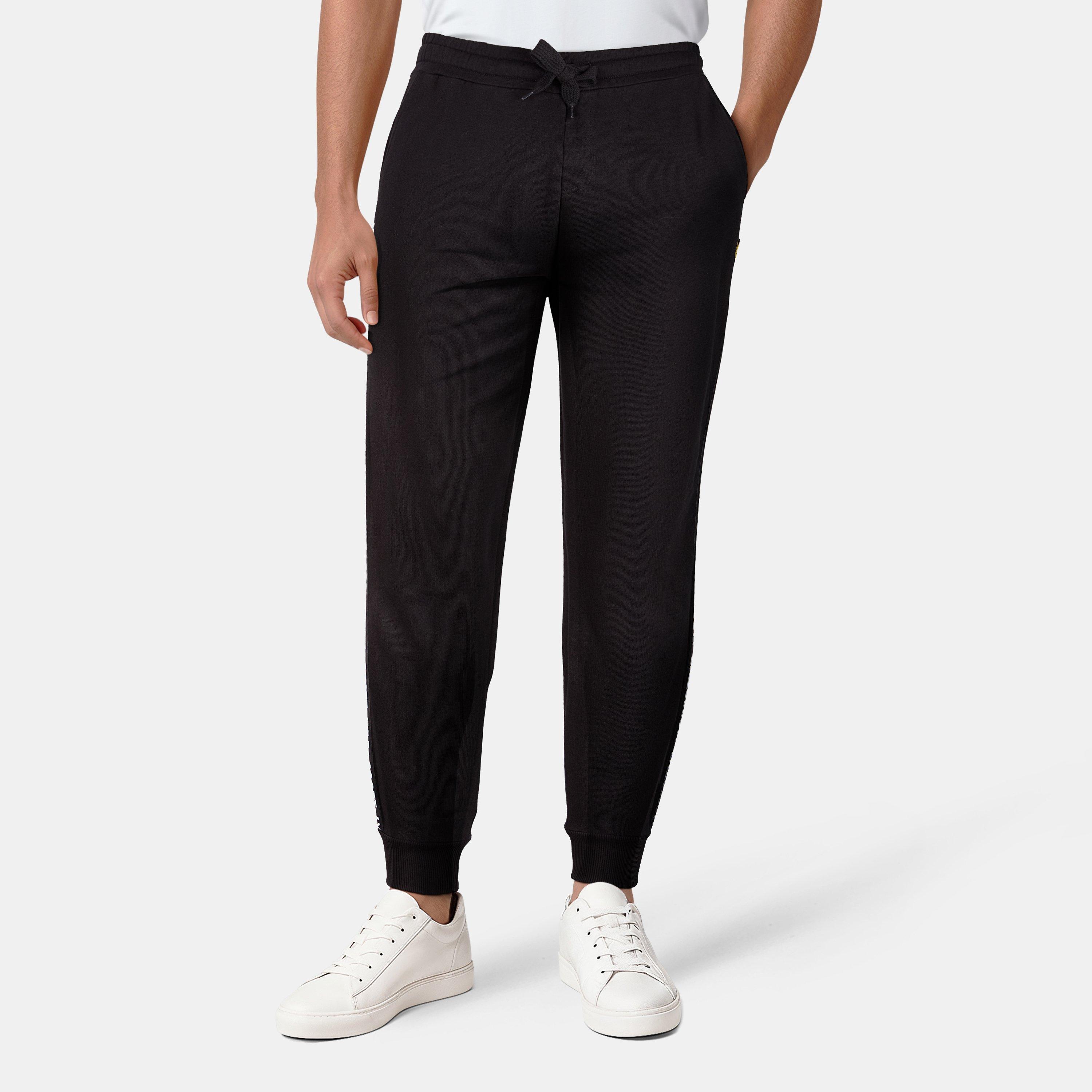 Black Z865 - Lyle and Scott - Golden Eagle Tape Joggers - 3