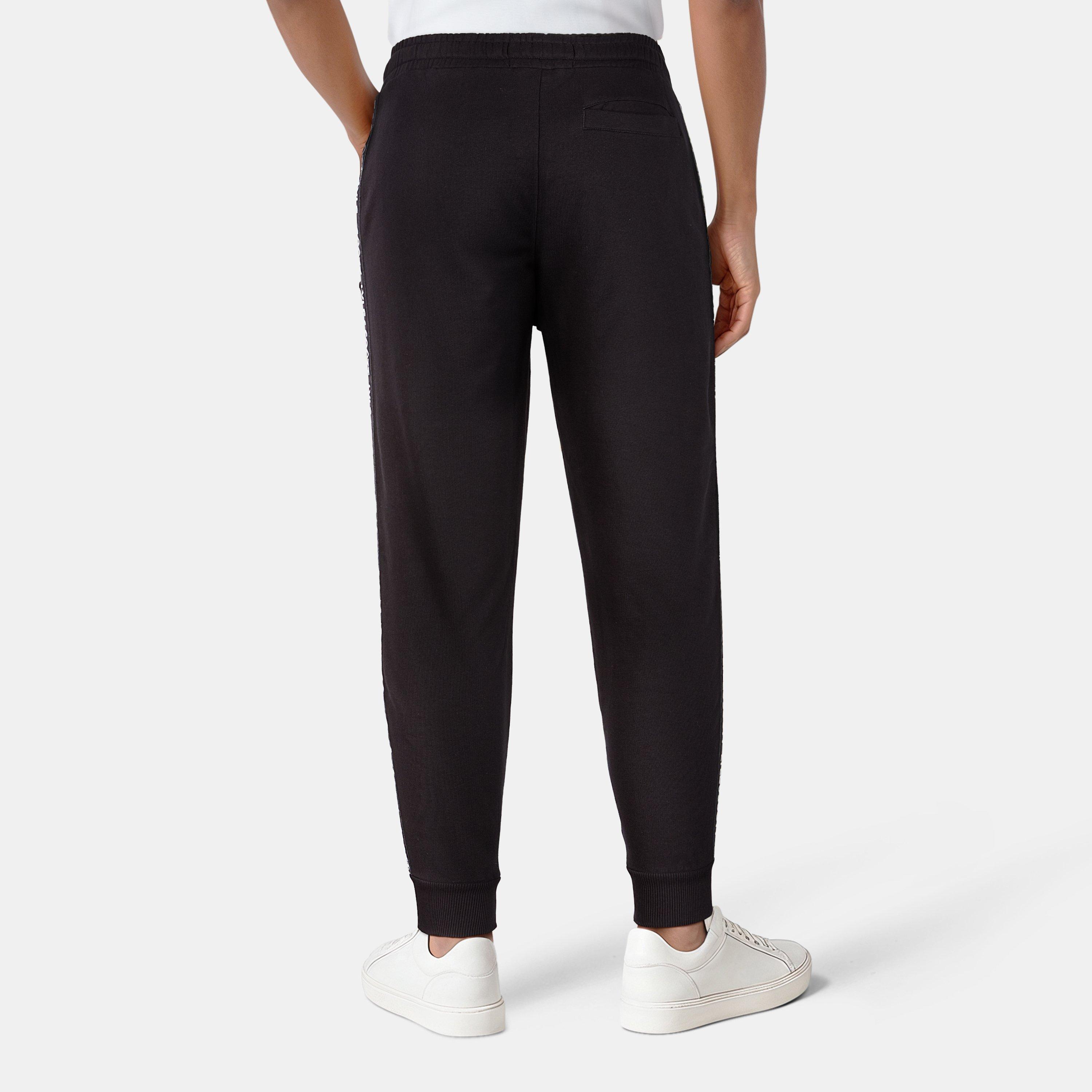 Black Z865 - Lyle and Scott - Golden Eagle Tape Joggers - 4