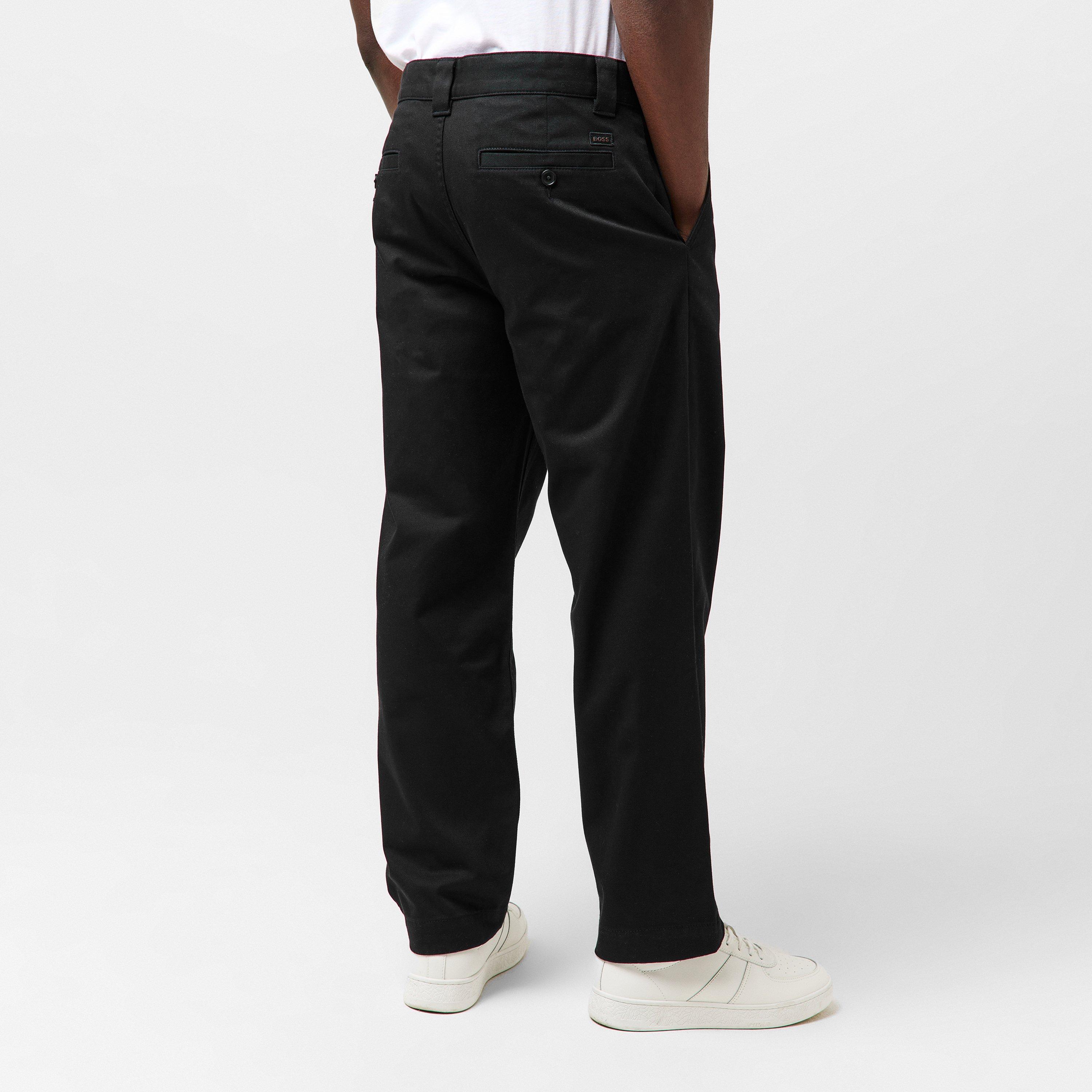 Black 001 - Boss - Men's Straight Chinos - 4