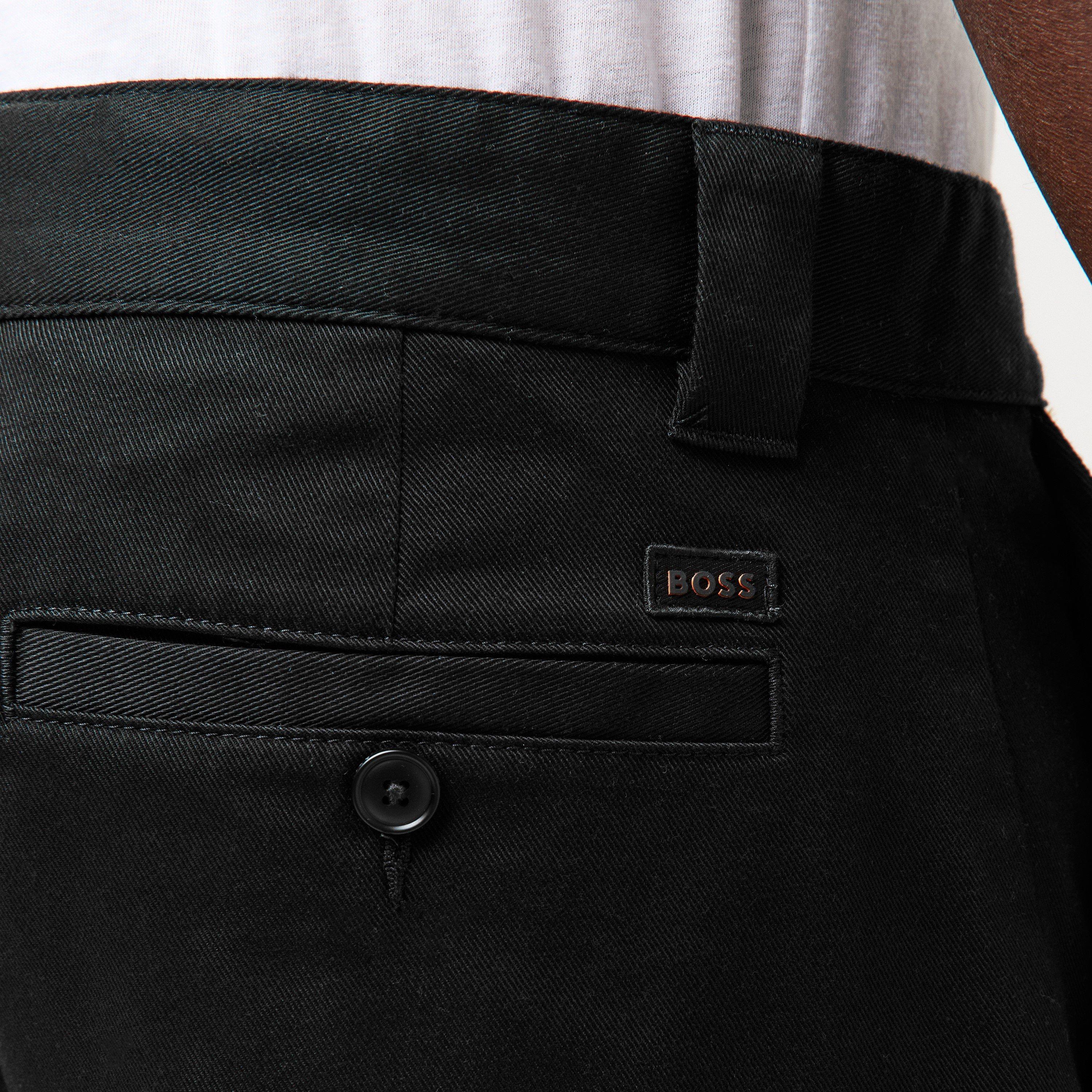 Black 001 - Boss - Men's Straight Chinos - 5