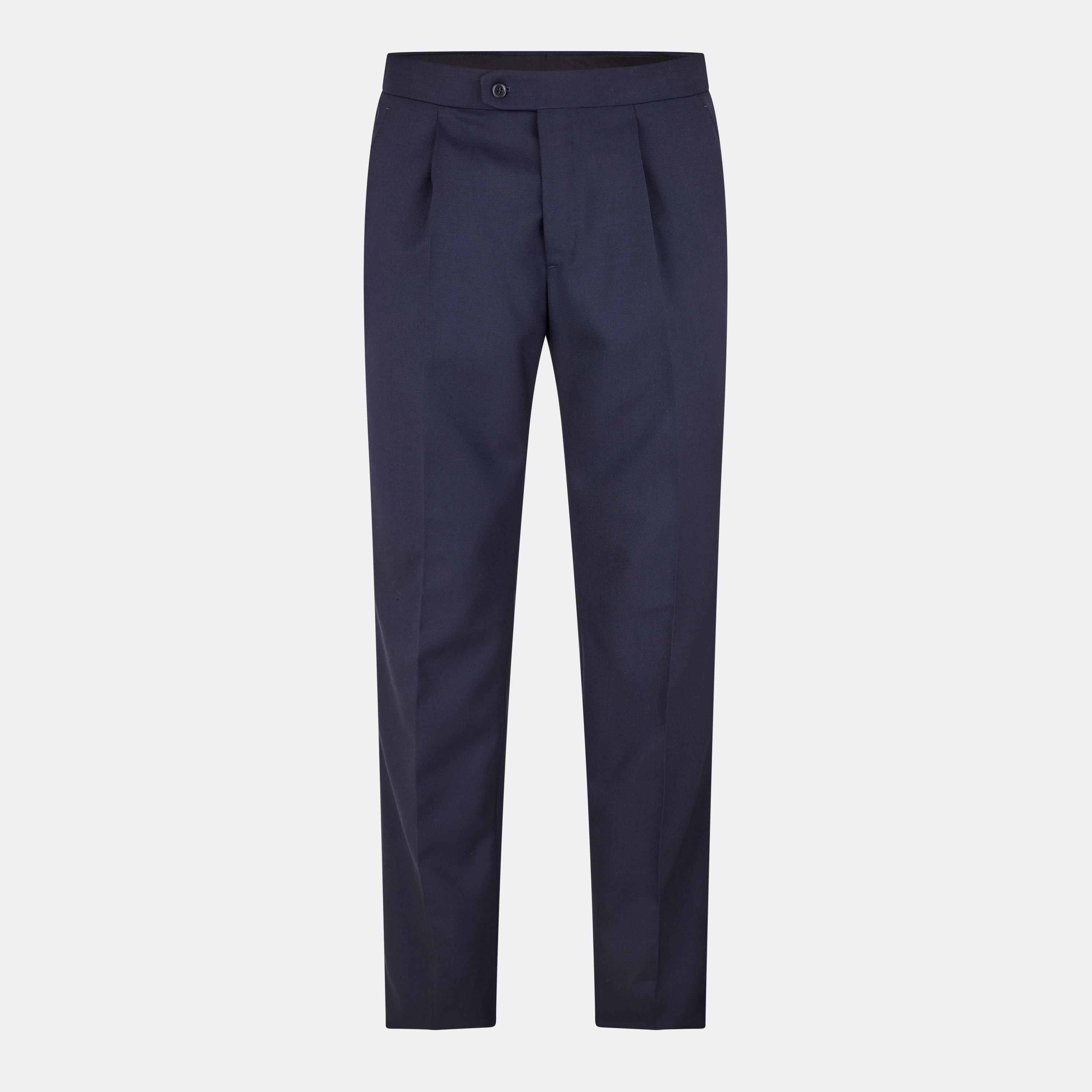 Navy - Brioni - Men's Tailored Chinos - 1