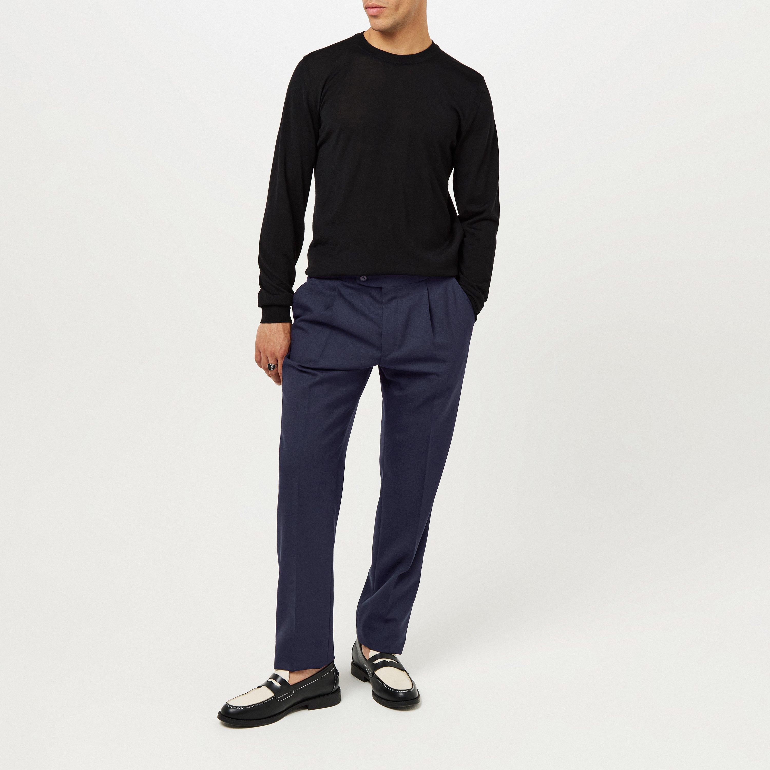 Navy - Brioni - Men's Chinos - 6