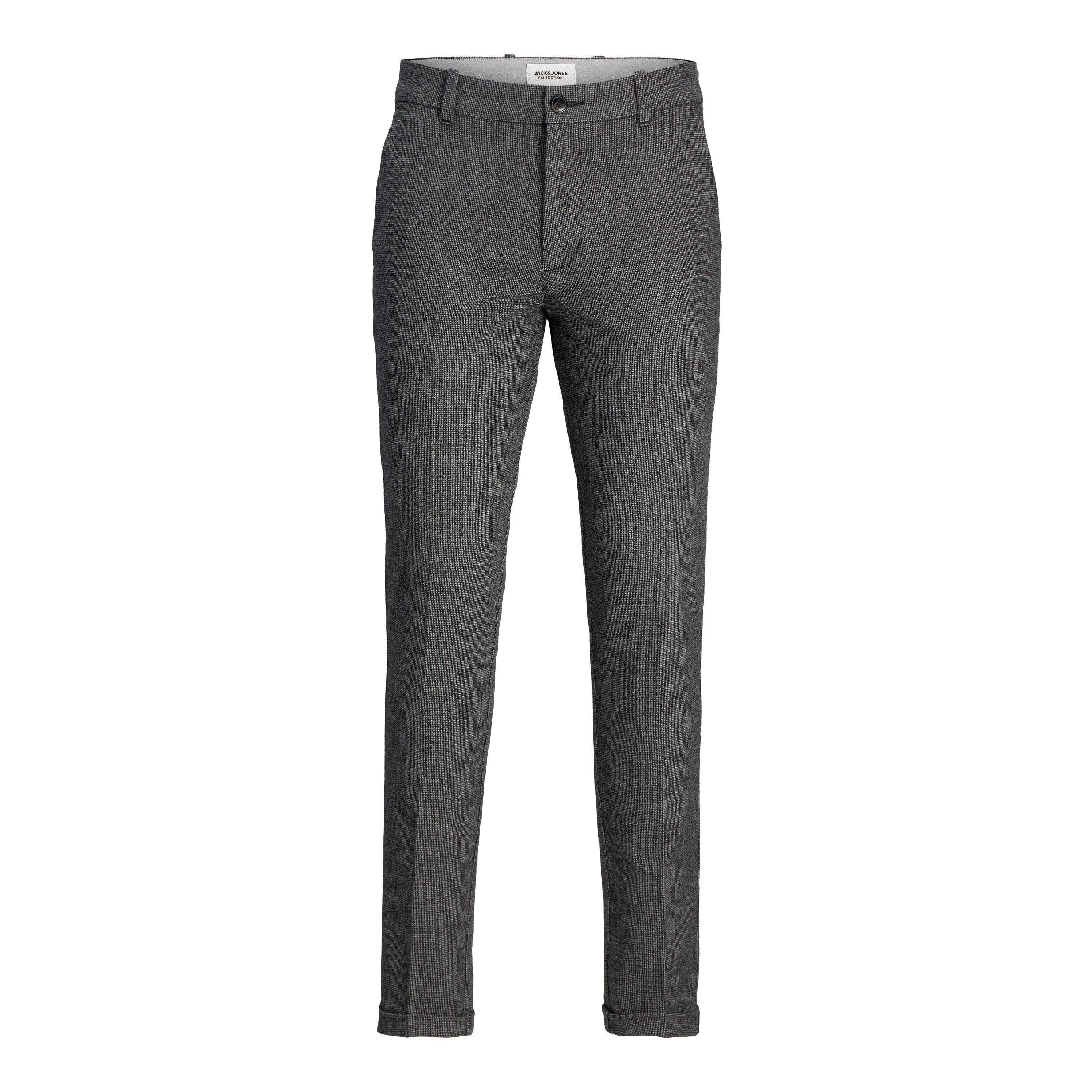 Jack And Jones Men's Henry Chinos - Dark Grey - 28W R