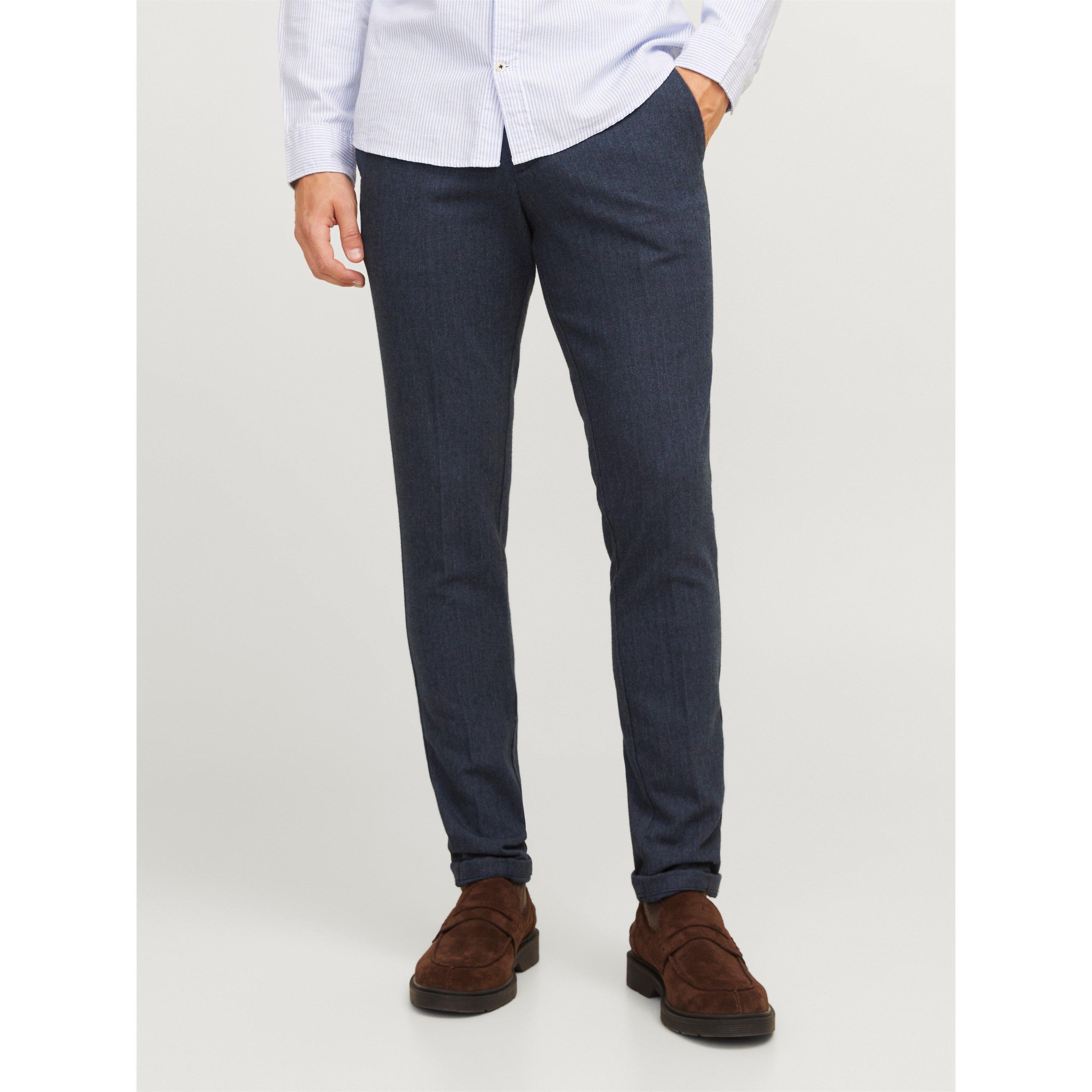 Navy Blazer - Jack and Jones - Men's Henry Chinos - 3