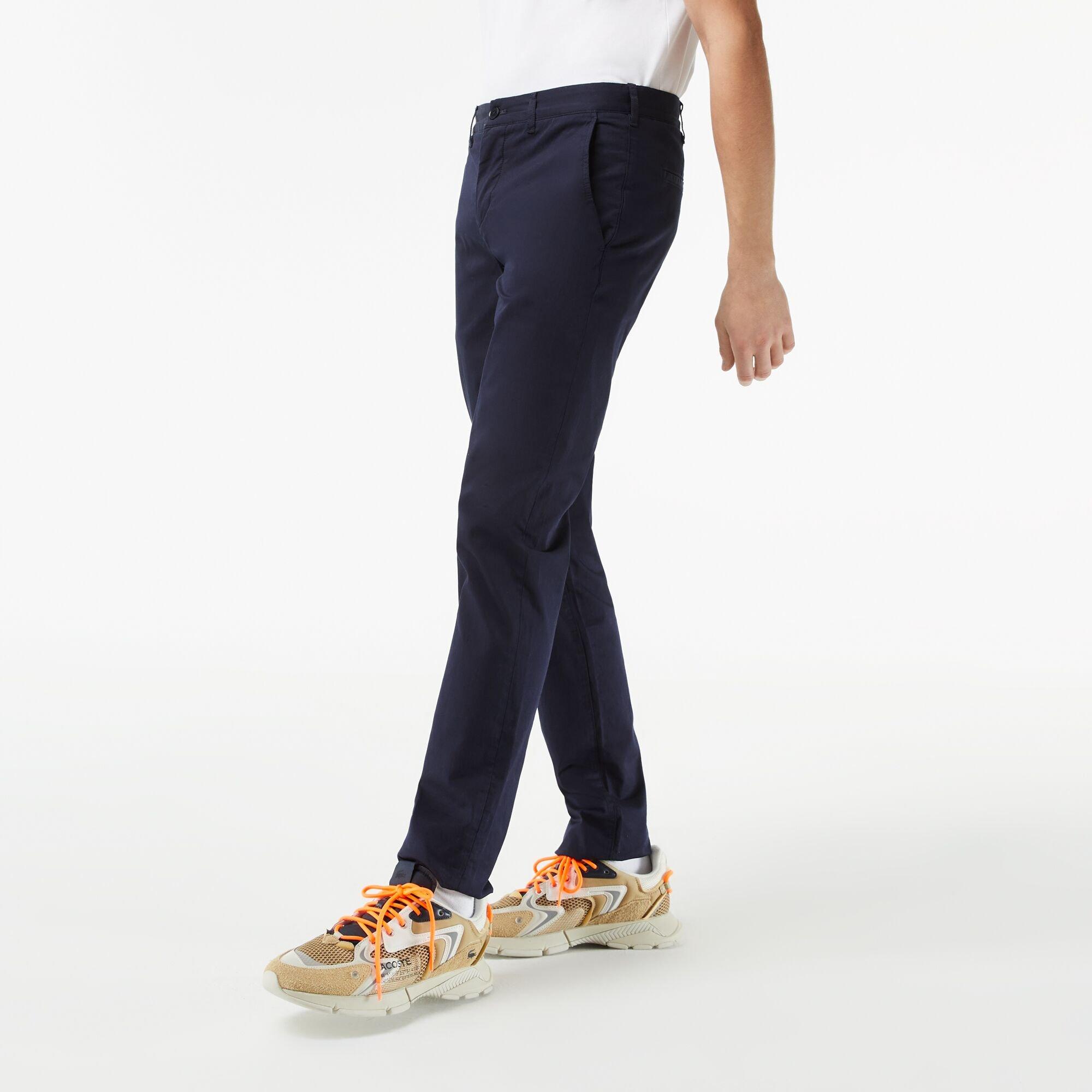 Navy Blue - Lacoste - Men's Chino - 2