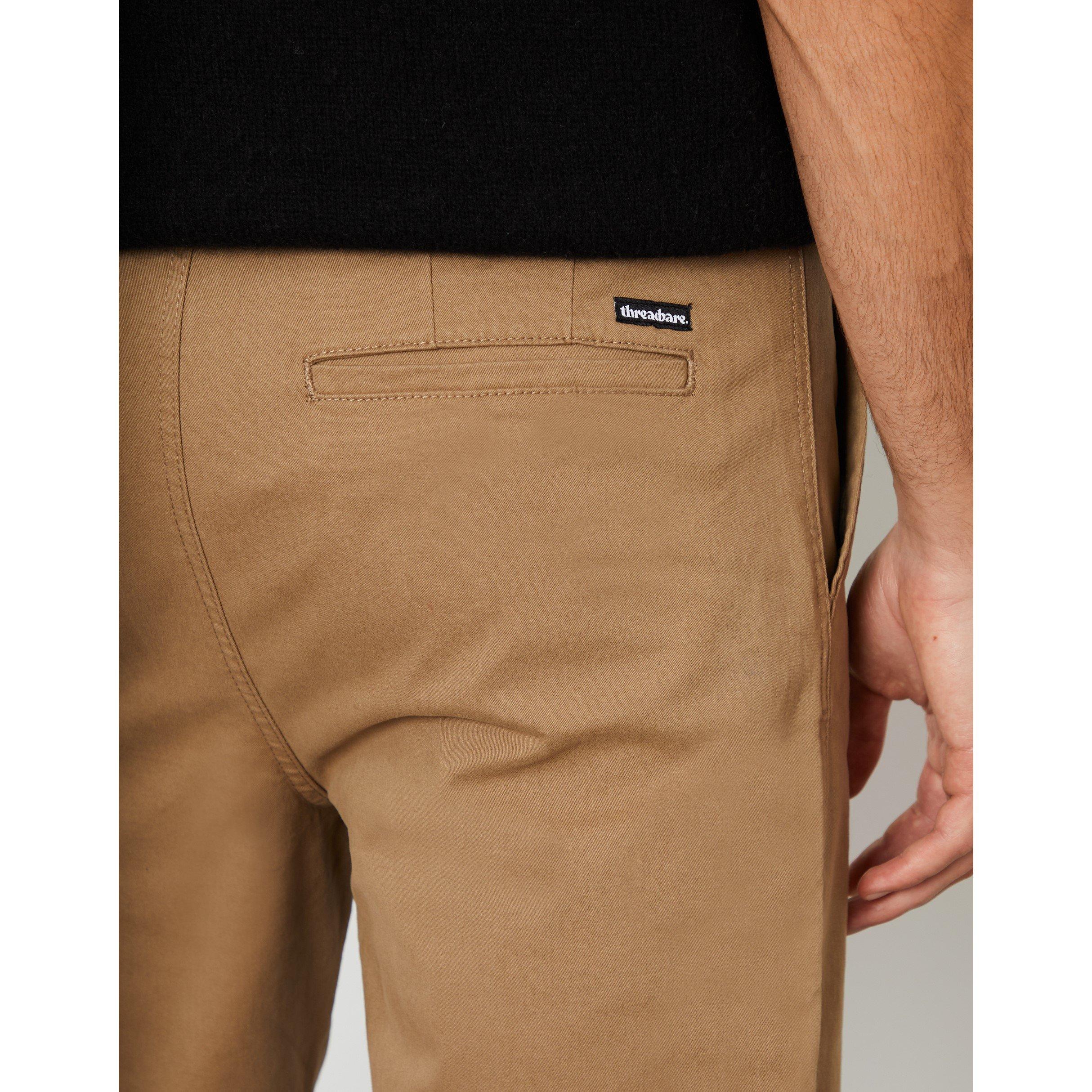 Dark Stone - Threadbare - Men's Fog Tailored Fit Chinos - 4