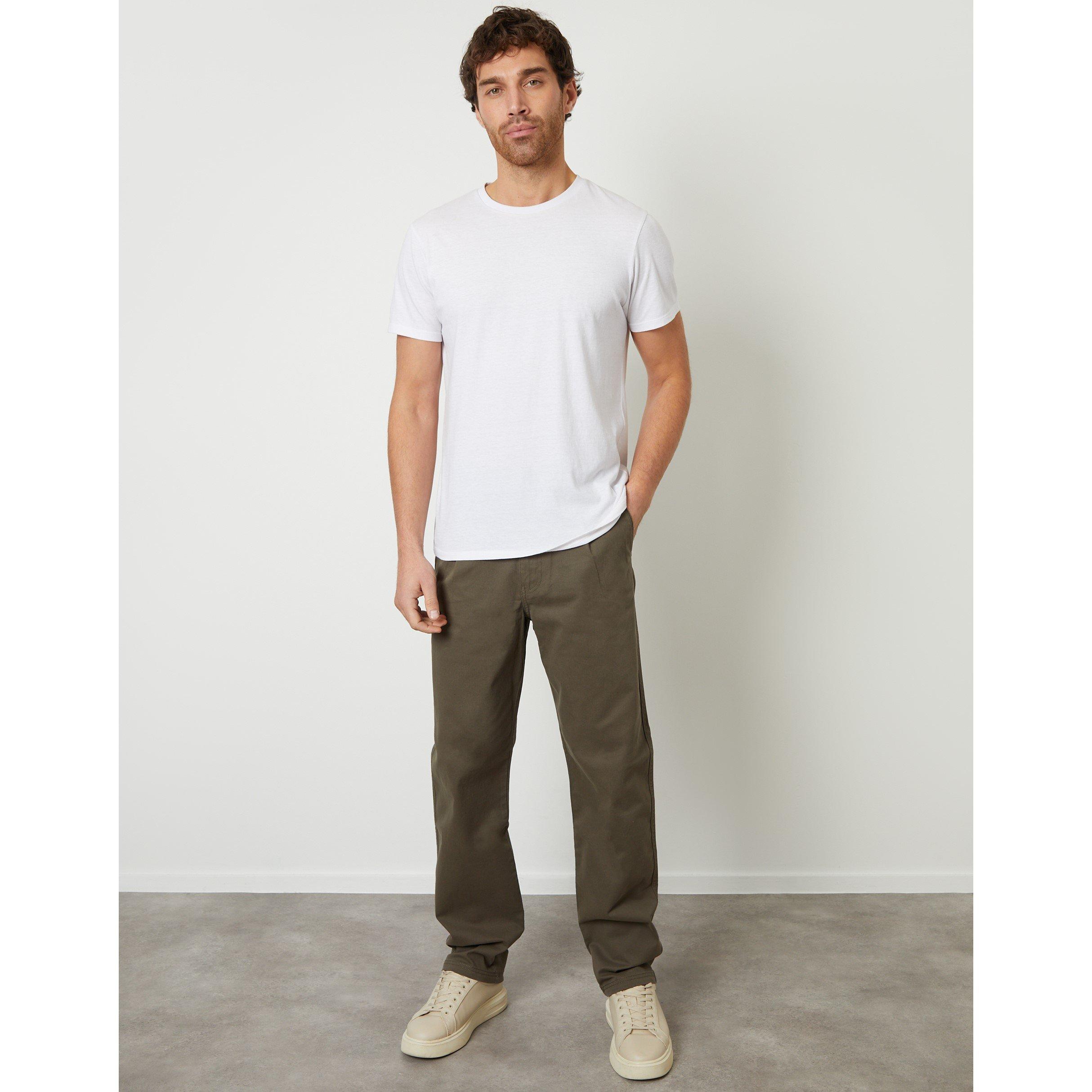Kaki - Threadbare - Men's Fog Tailored Fit Chinos - 2