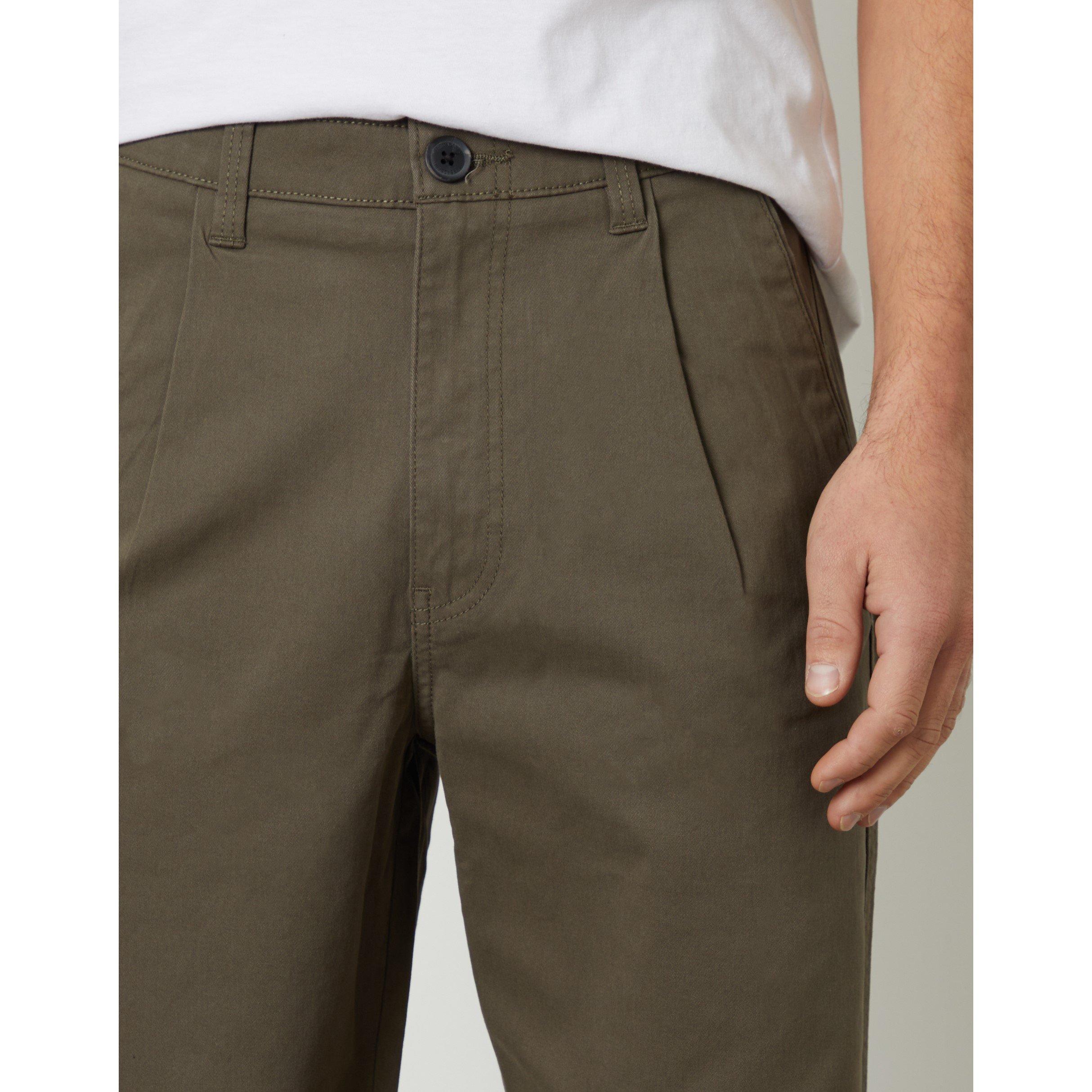 Kaki - Threadbare - Men's Fog Tailored Fit Chinos - 4