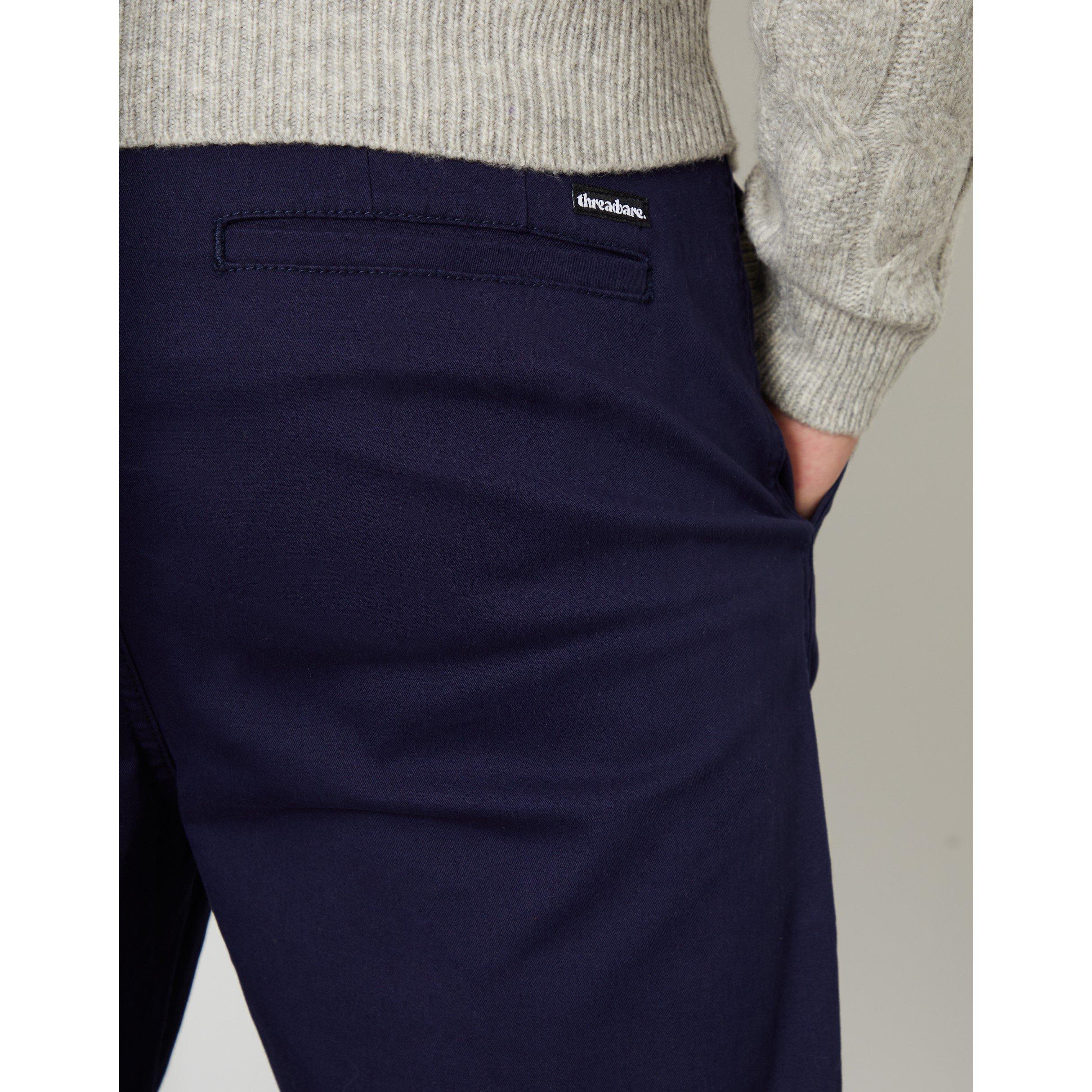 Navy - Threadbare - Men's Fog Chinos - 4