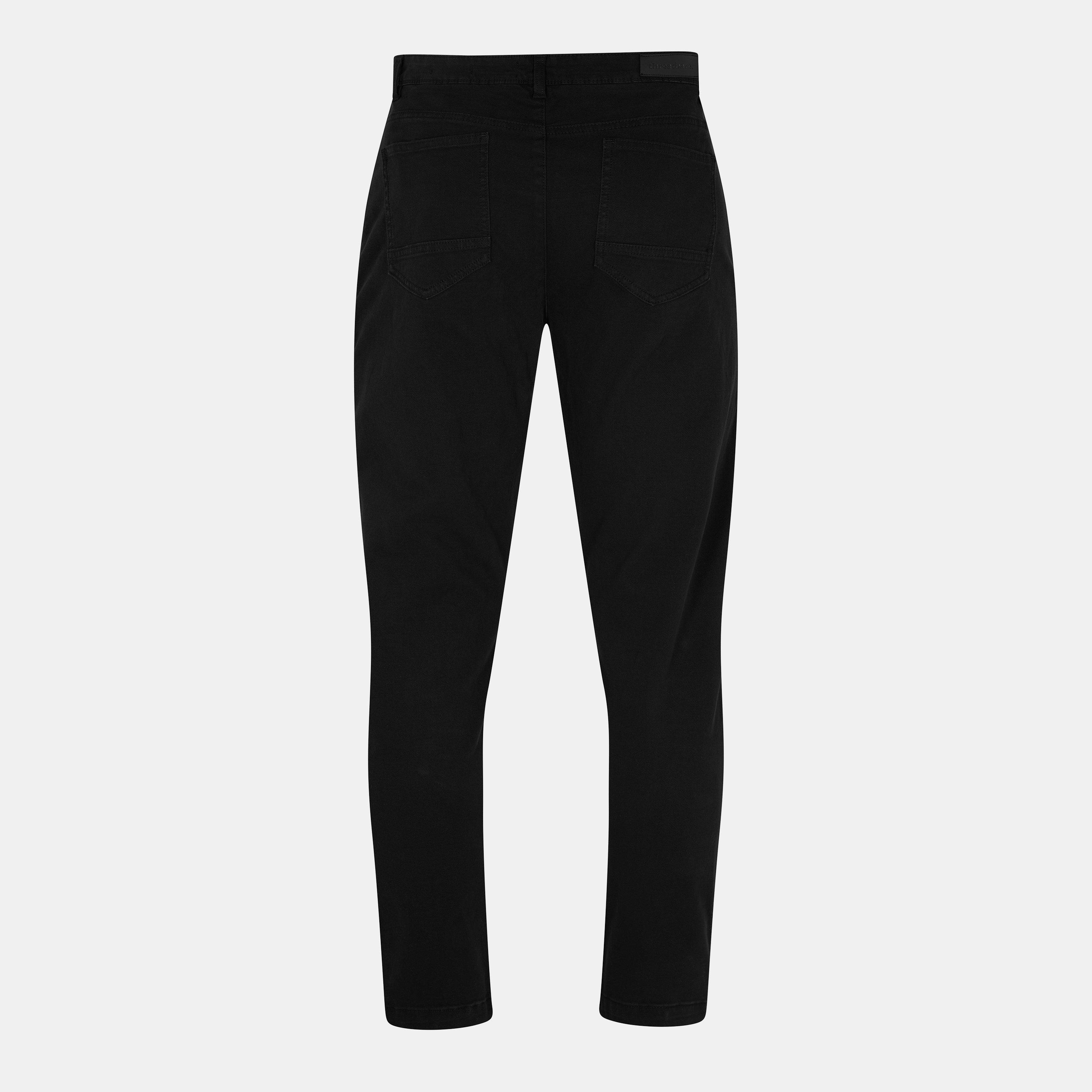 Black - Threadbare - Men's Wyesdale Chinos - 2
