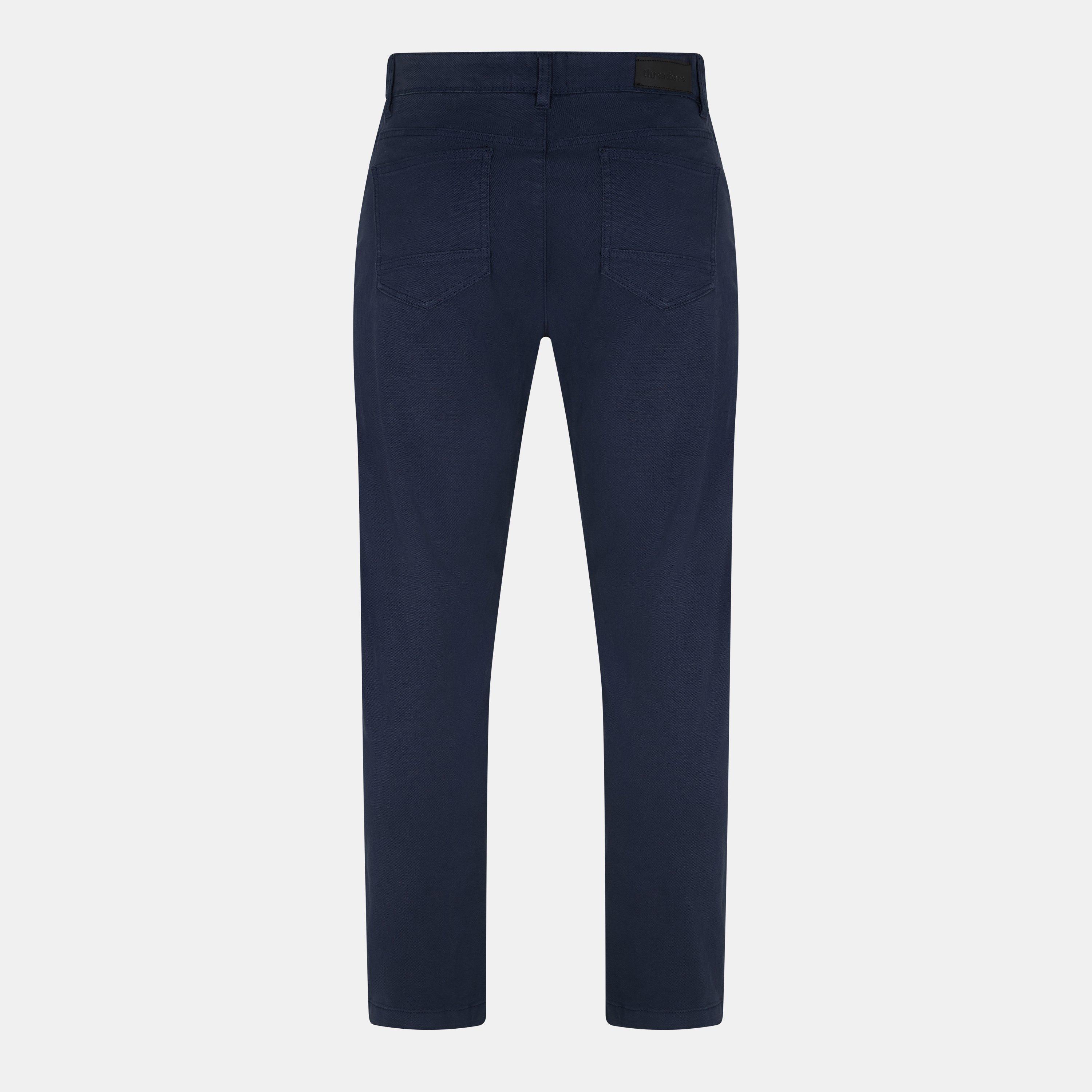 Navy - Threadbare - Men's Wyesdale Chinos - 2