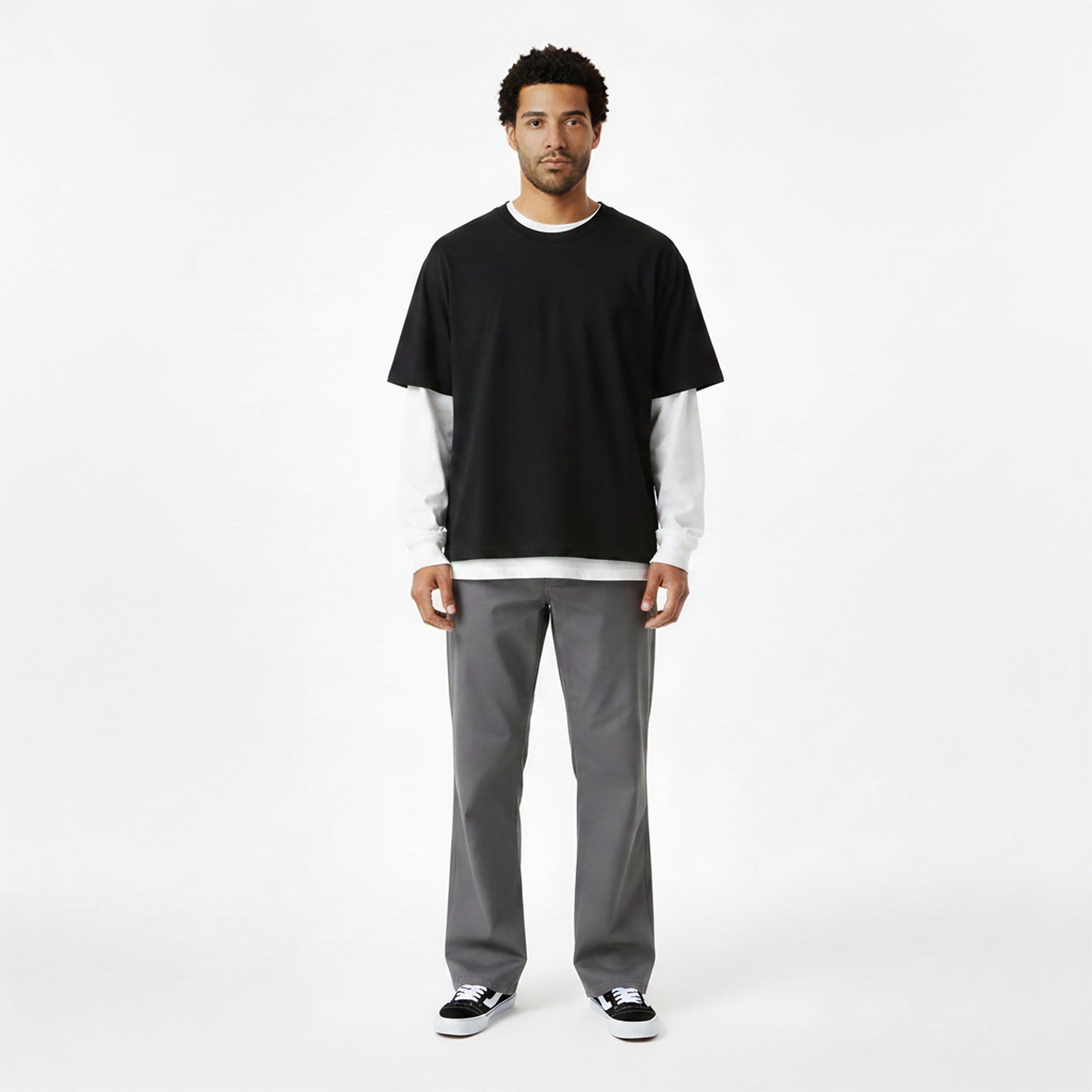 Grey - Vans - Vans Authentic Strt Chino Mens - 4
